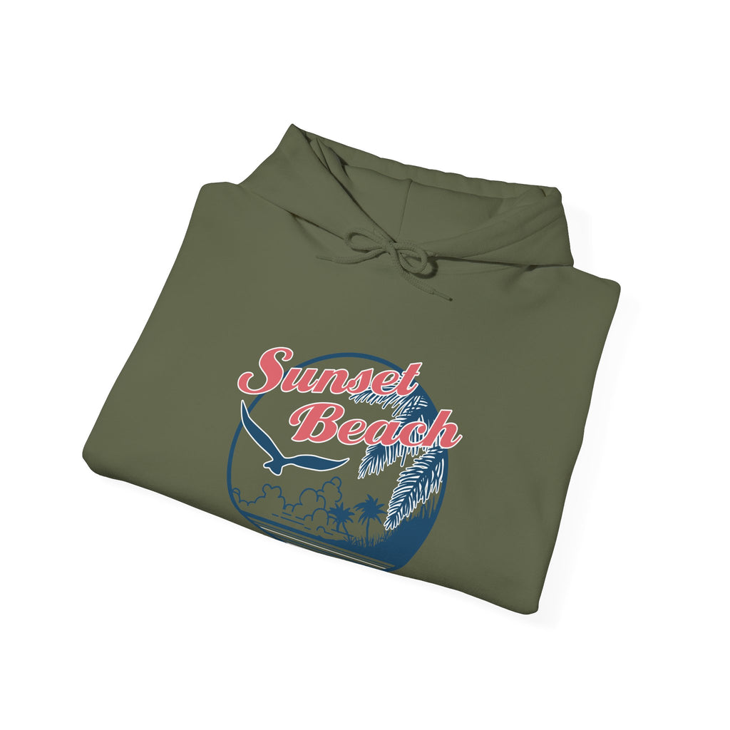 Sunset Beach Birds And Ocean Unisex Heavy Blend Hooded Sweatshirt