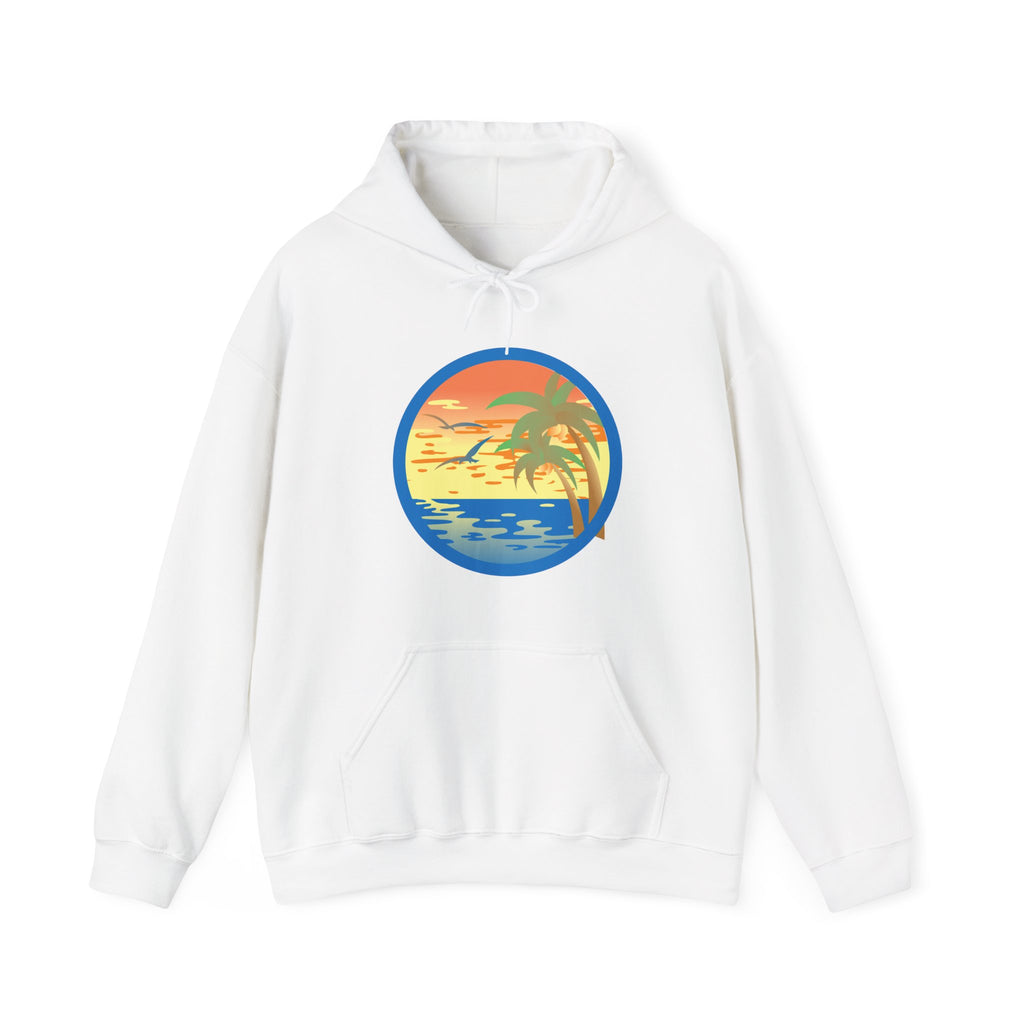 Colored Sunset Beach Unisex Heavy Blend Hooded Sweatshirt