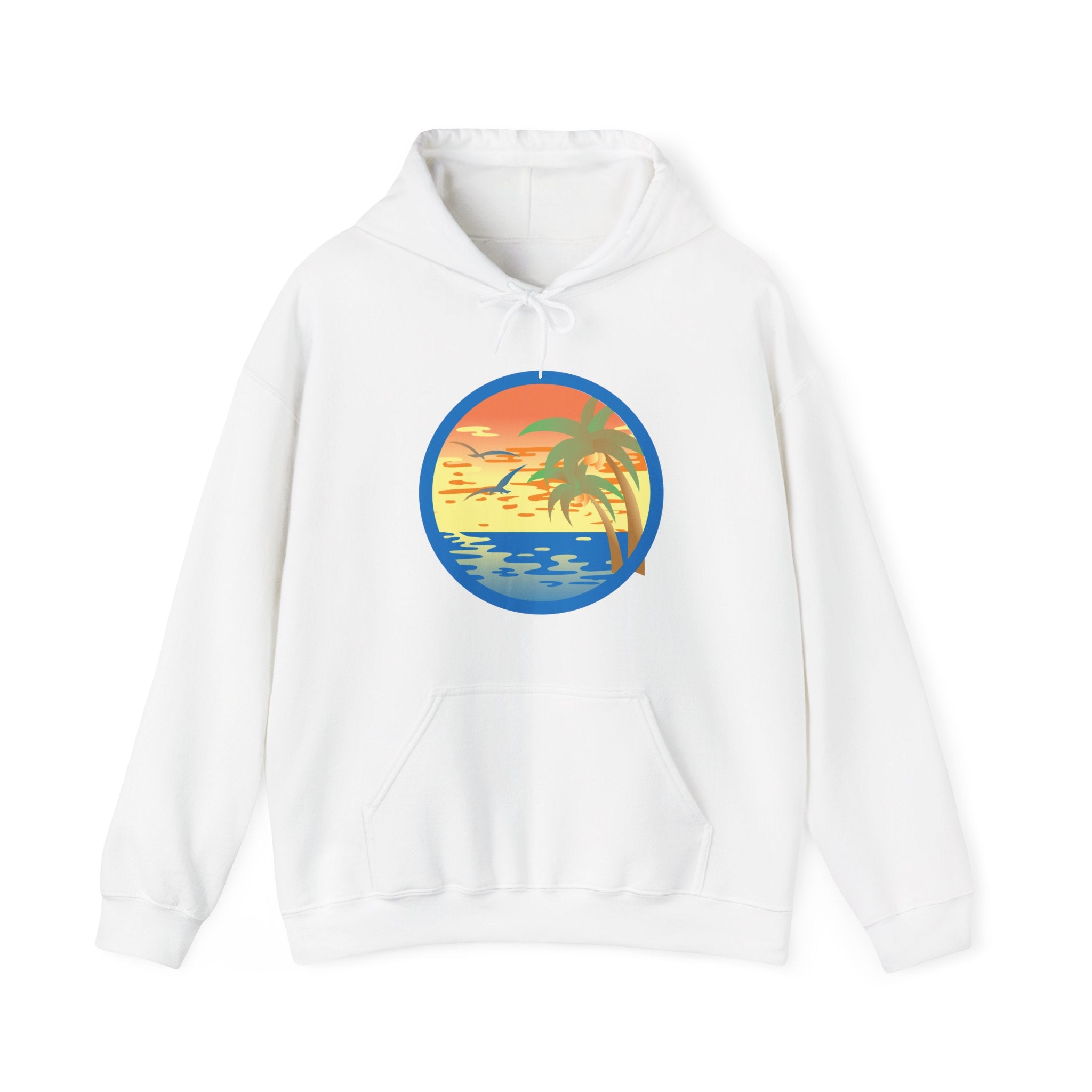 Colored Sunset Beach Unisex Heavy Blend Hooded Sweatshirt