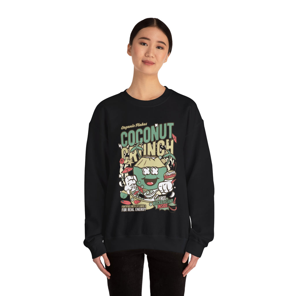 Coconut Crunch Unisex Heavy Blend Crewneck Sweatshirt for Ultimate Comfort