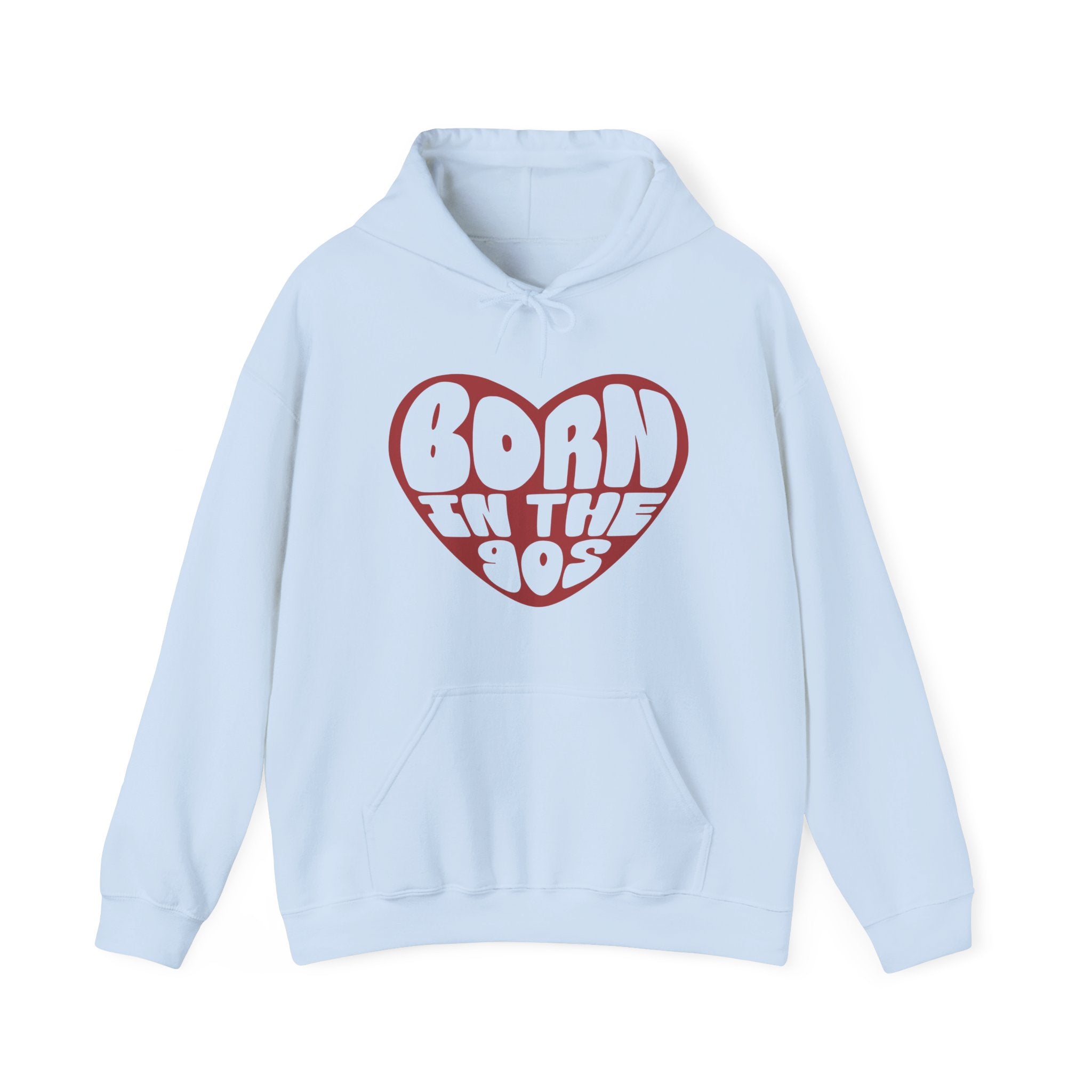 Born In The 90s Red Unisex Heavy Blend Hooded Sweatshirt