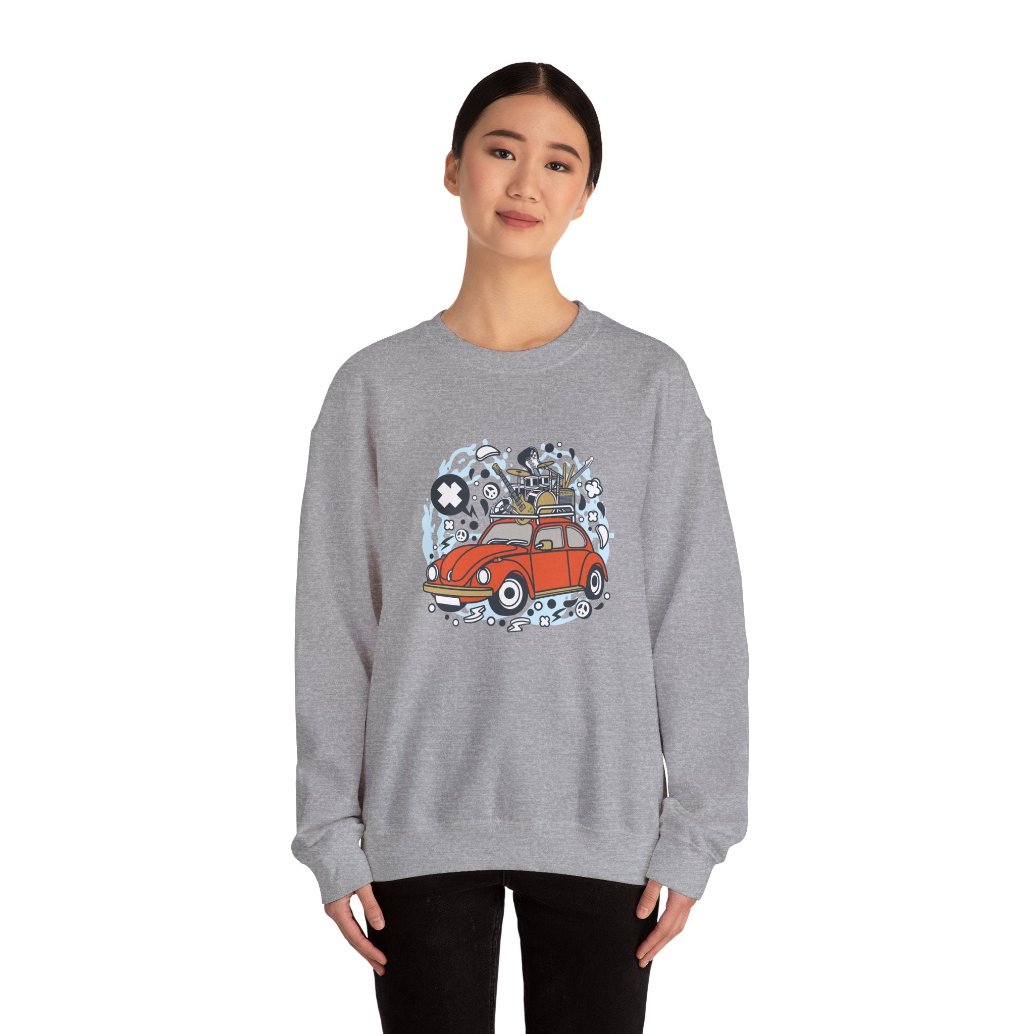 Rock Tour Unisex Heavy Blend Crewneck Sweatshirt for Ultimate Comfort