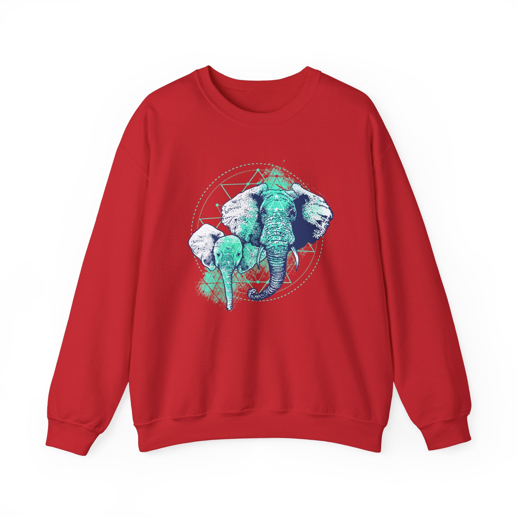 Elephant Unisex Heavy Blend Crewneck Sweatshirt for Comfort and Style