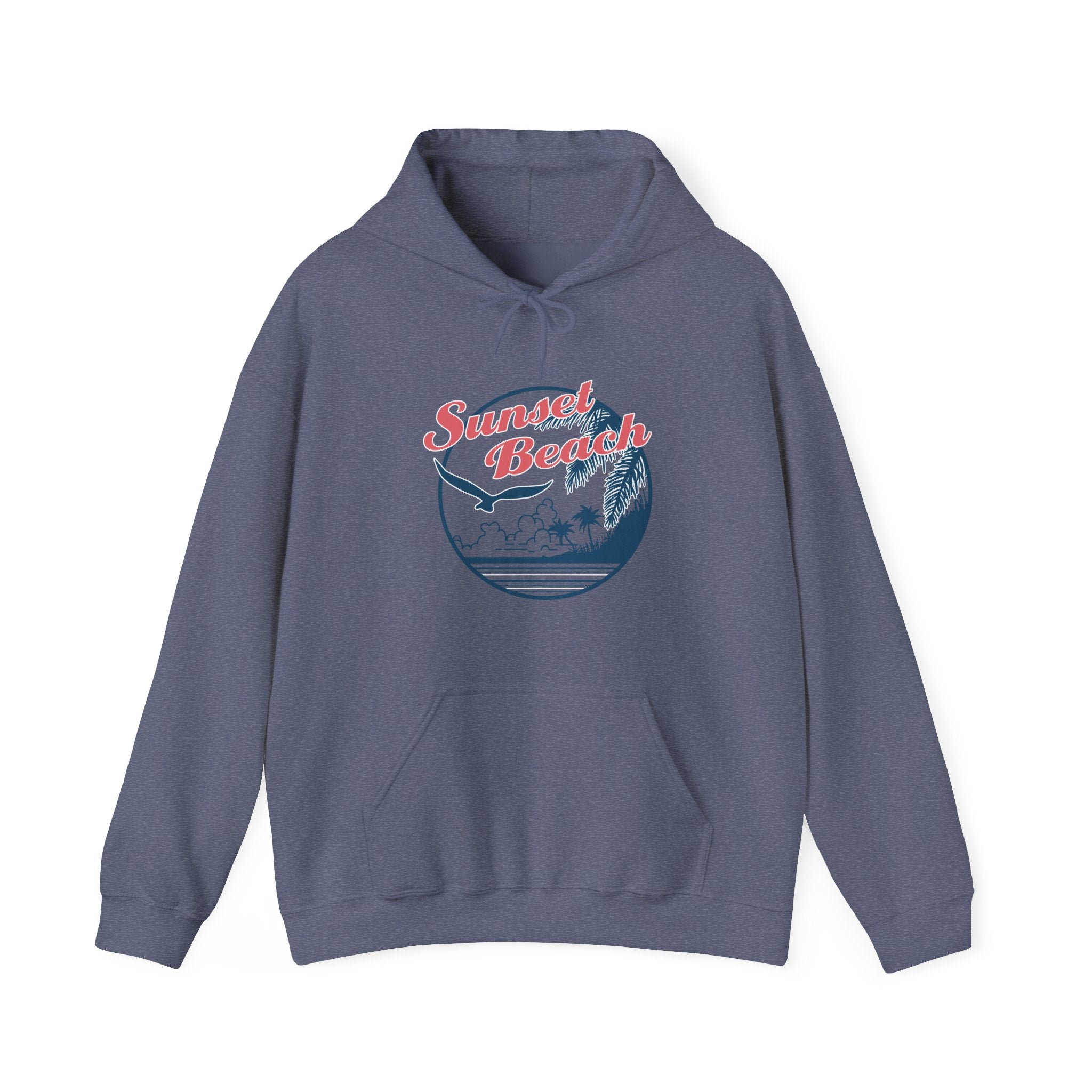 Sunset Beach Birds And Ocean Unisex Heavy Blend Hooded Sweatshirt