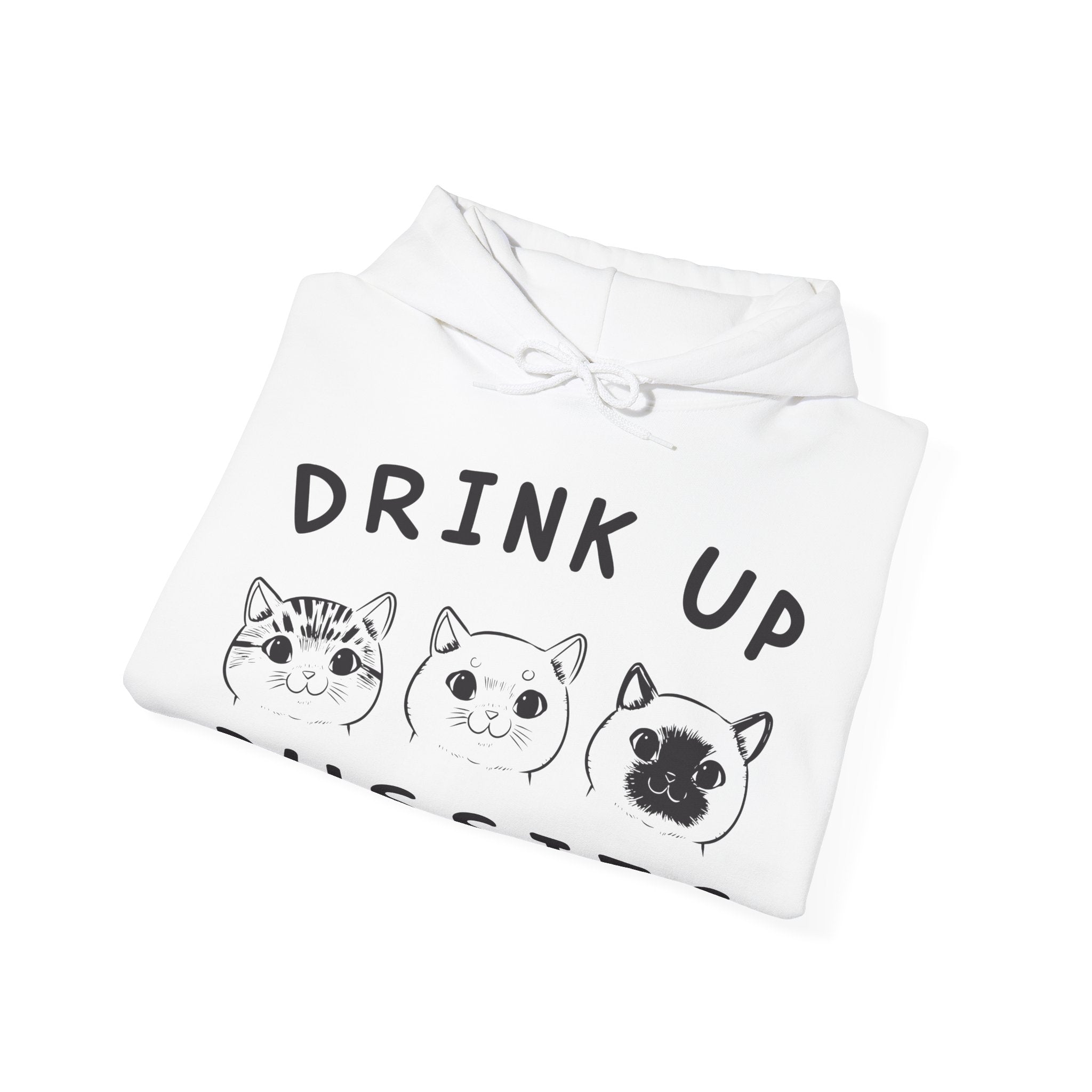 Drink Up Pussies Unisex Heavy Blend Hooded Sweatshirt for Ultimate Comfort and Style