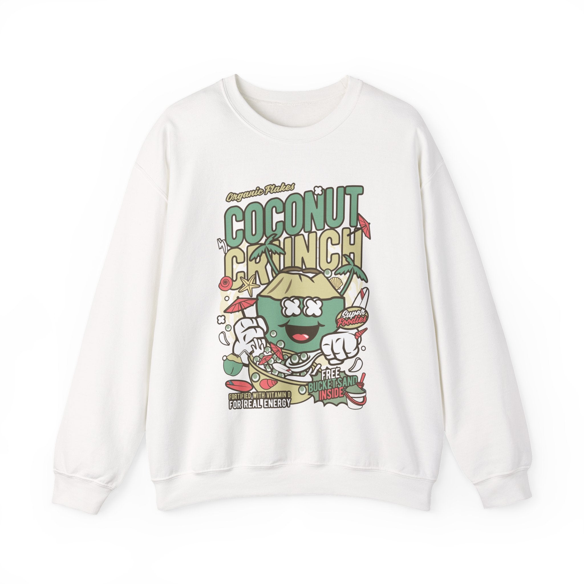 Coconut Crunch Unisex Heavy Blend Crewneck Sweatshirt for Ultimate Comfort