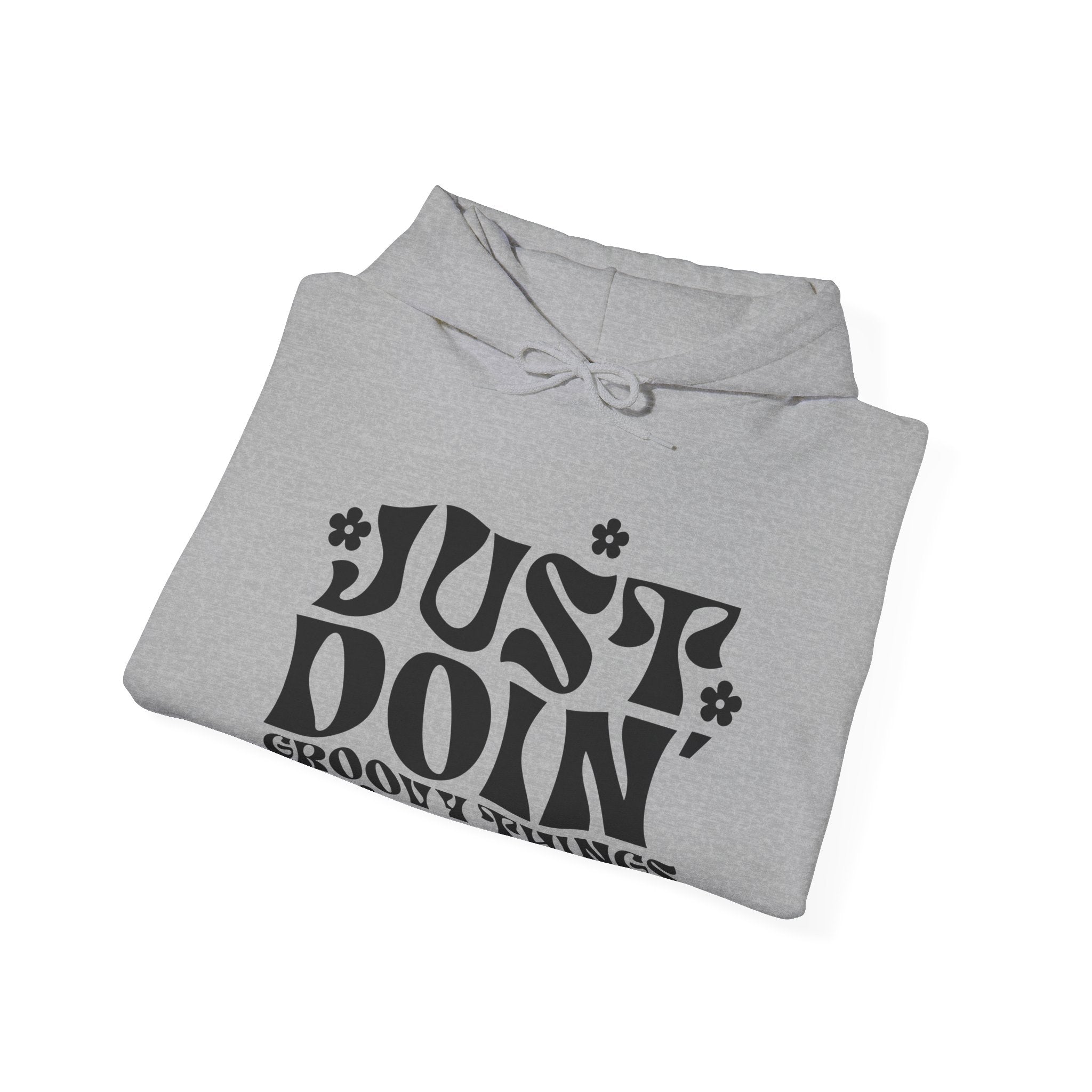 Just Doing Groovy Things Unisex Heavy Blend Hooded Sweatshirt for Ultimate Comfort and Style
