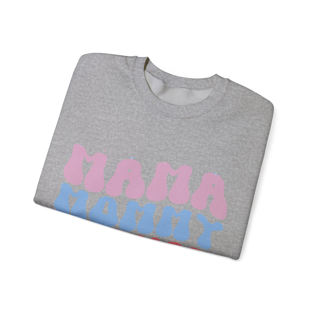 Mama Mommy Unisex Heavy Blend Crewneck Sweatshirt for Ultimate Comfort