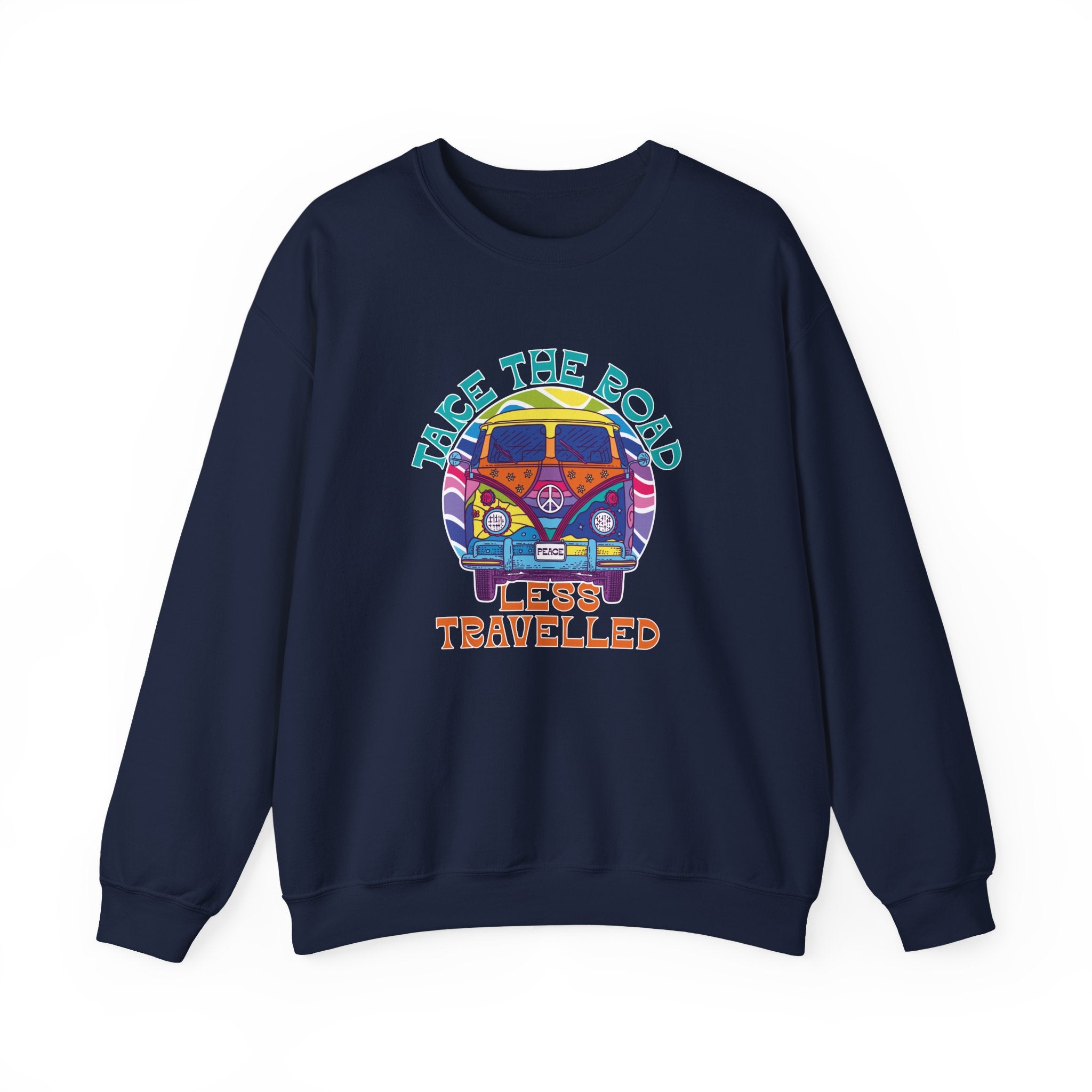 Take The Road Less Travelled Unisex Heavy Blend Crewneck Sweatshirt