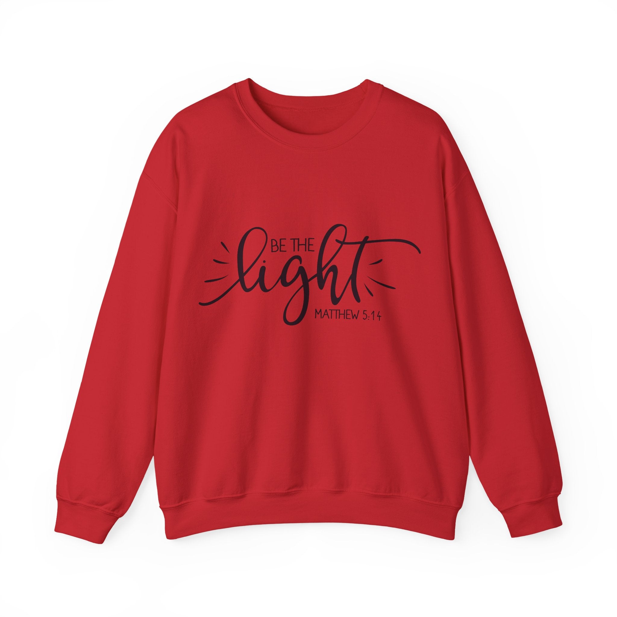 Be The Light Matthew 5 14 Unisex Heavy Blend Crewneck Sweatshirt for Comfort and Style