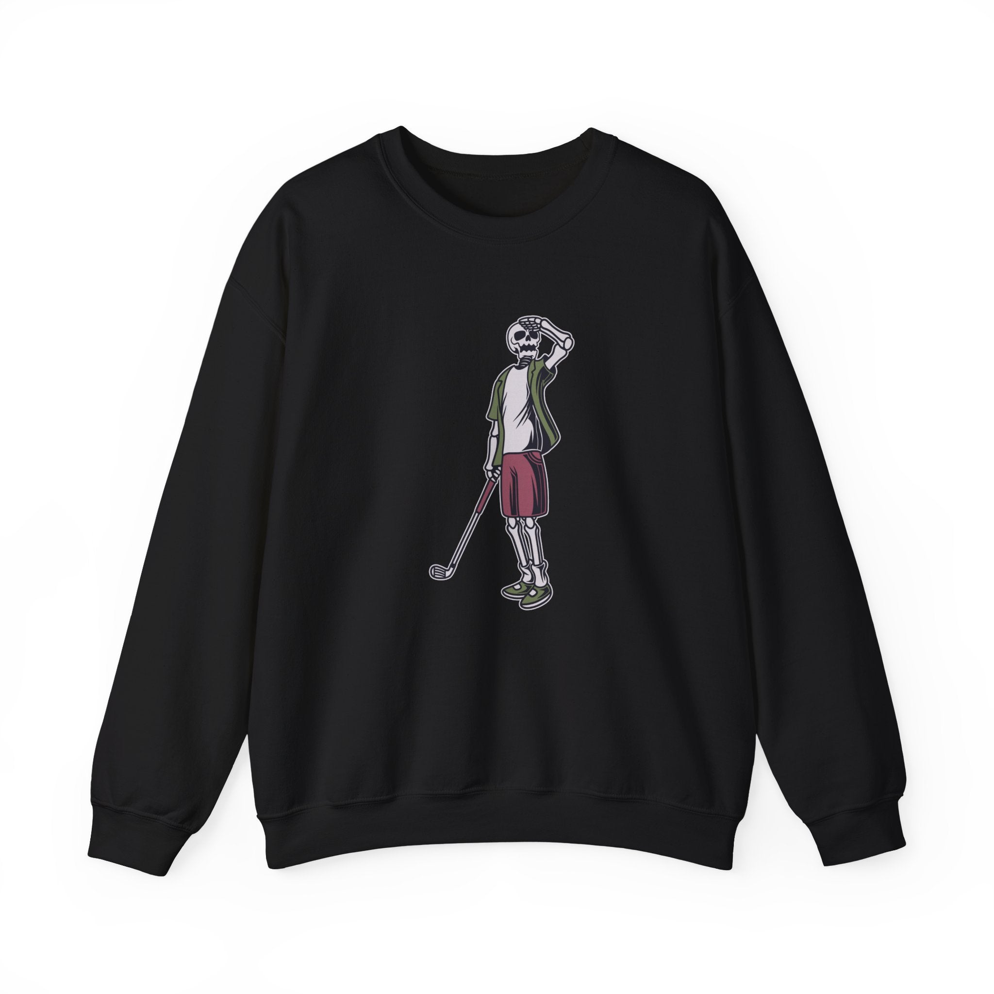Long Ball Skeleton Golfer Unisex Heavy Blend Crewneck Sweatshirt