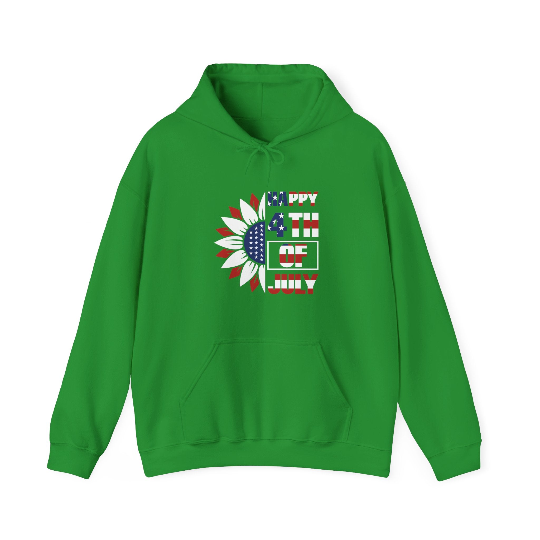 Happy 4th Of July Unisex Heavy Blend Hooded Sweatshirt With Kangaroo Pocket