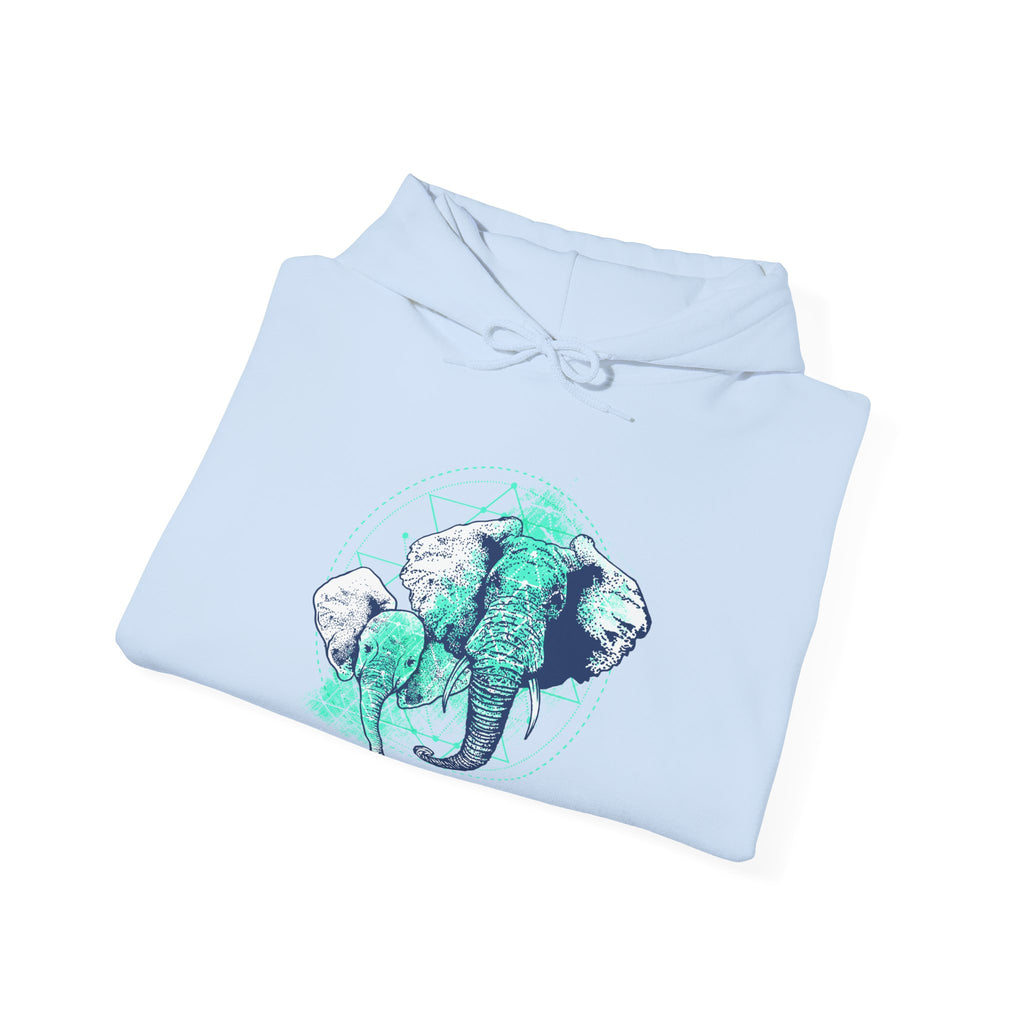 Elephant Unisex Heavy Blend Hooded Sweatshirt for Ultimate Comfort and Warmth