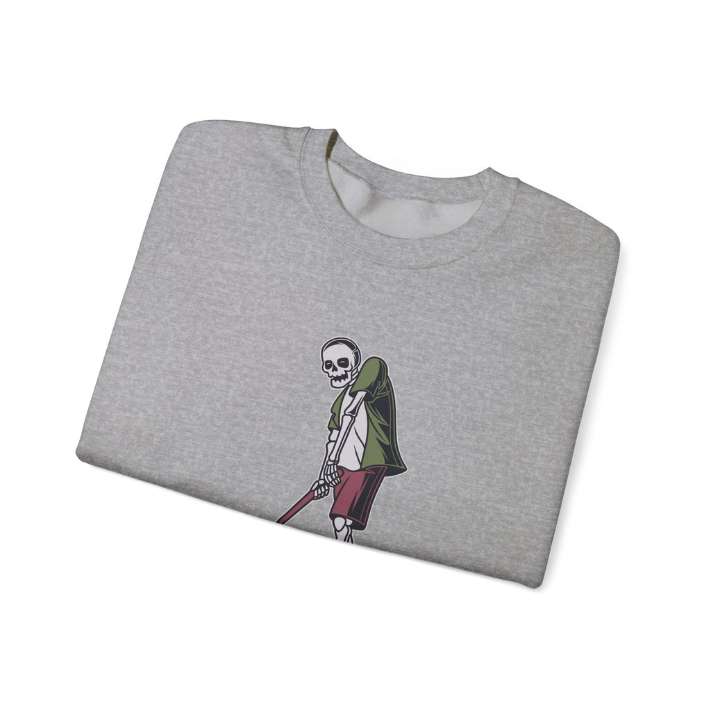Skeleton Golfer Unisex Heavy Blend Crewneck Sweatshirt for Ultimate Comfort