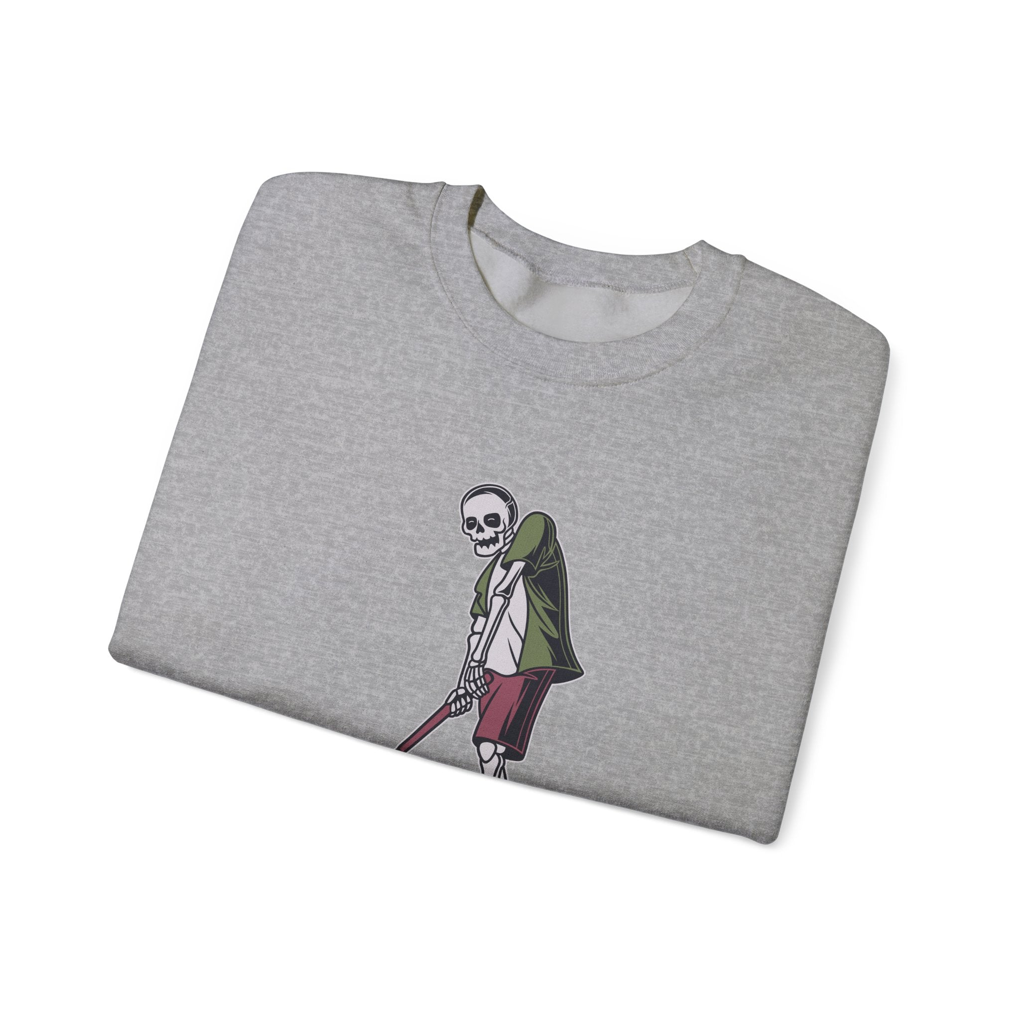 Skeleton Golfer Unisex Heavy Blend Crewneck Sweatshirt for Ultimate Comfort