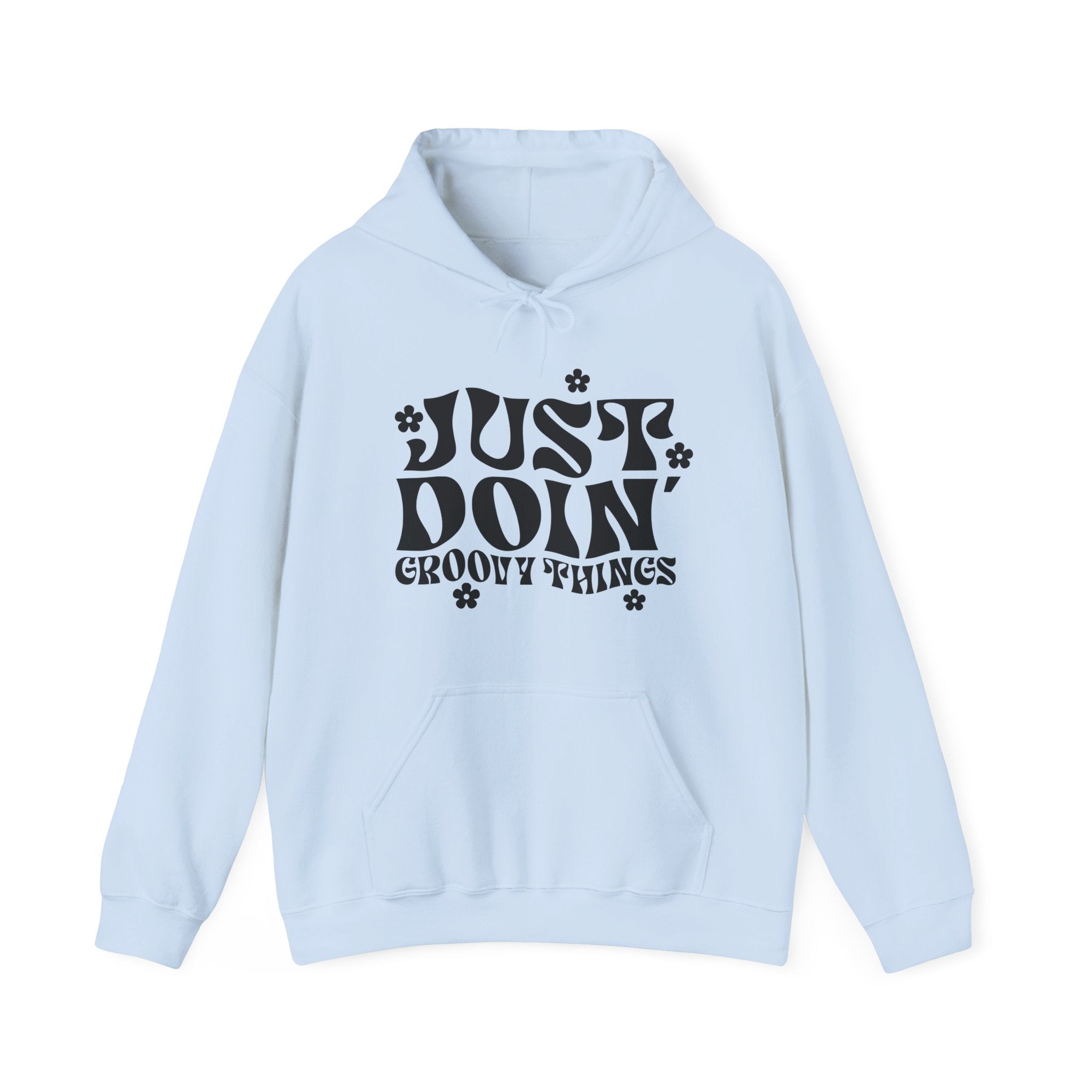 Just Doing Groovy Things Unisex Heavy Blend Hooded Sweatshirt for Ultimate Comfort and Style