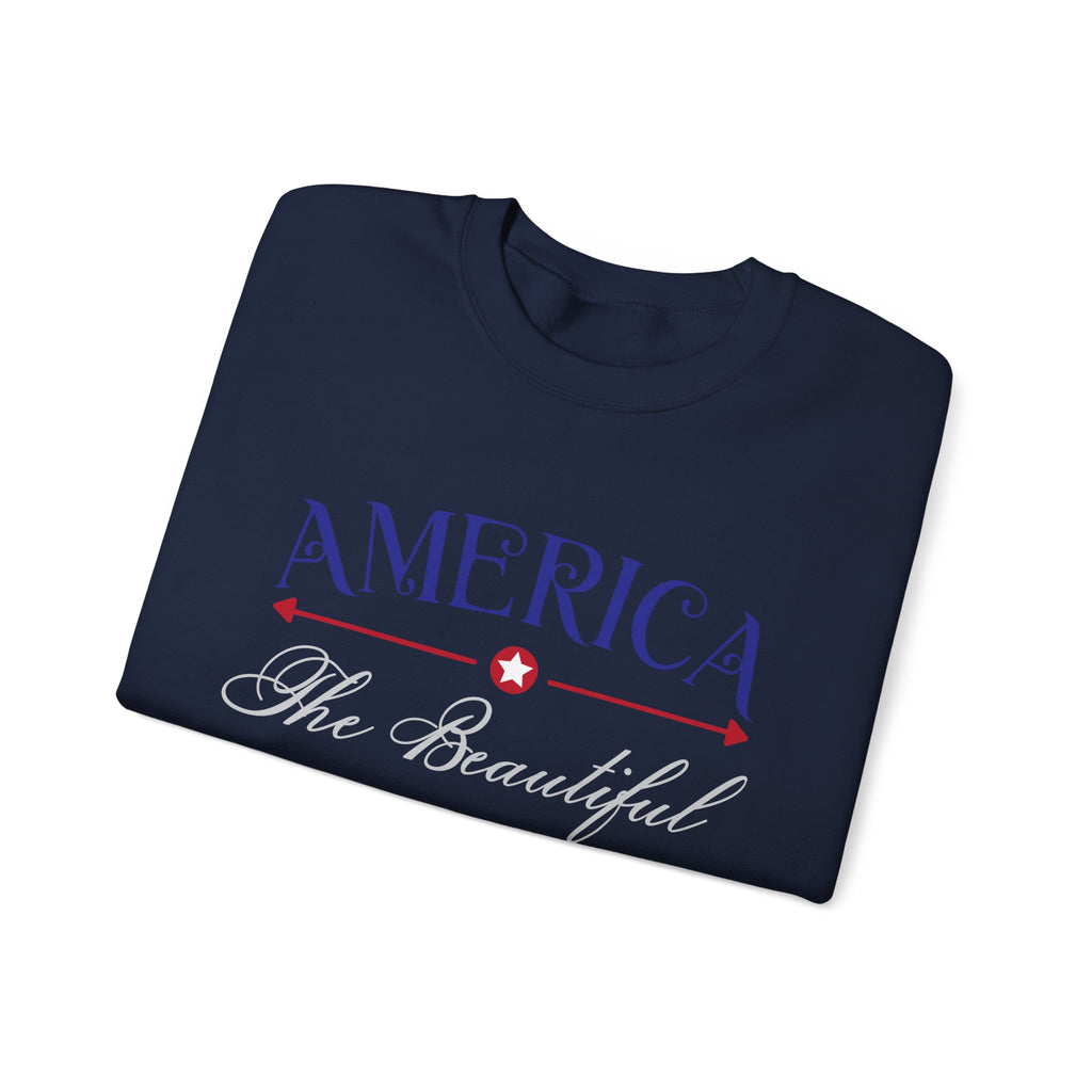 America The Beautiful Established 1776 Unisex Heavy Blend Crewneck Sweatshirt