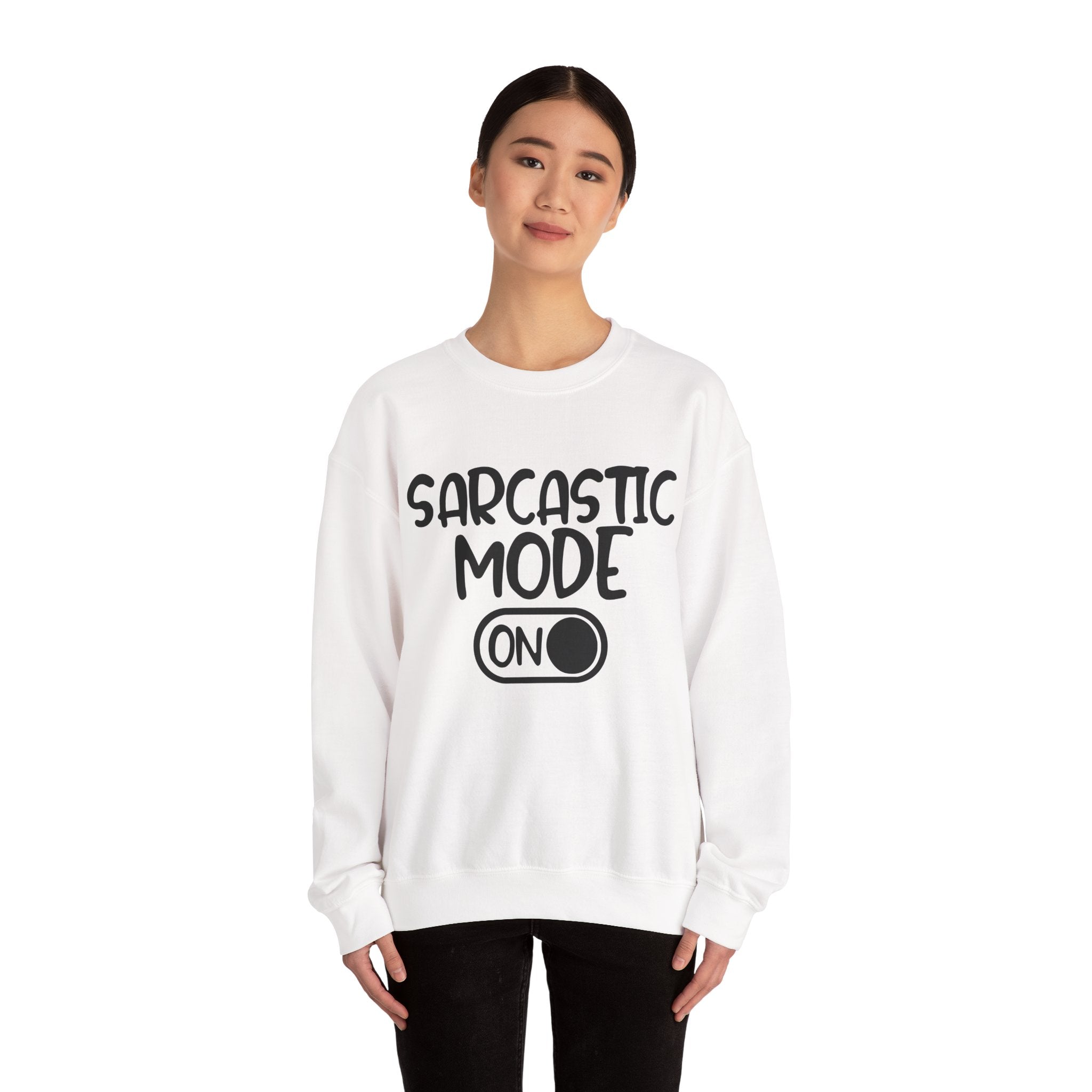 Sarcastic Mode On Unisex Heavy Blend Crewneck Sweatshirt for Ultimate Comfort