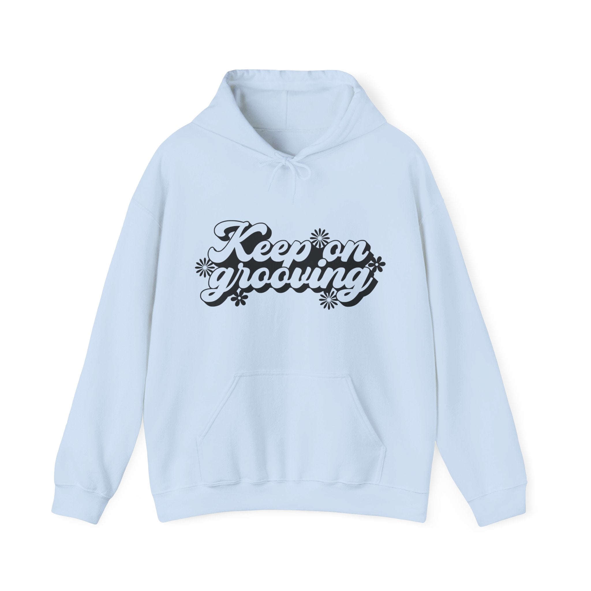 Keep On Grooving Flowers Unisex Heavy Blend Hooded Sweatshirt