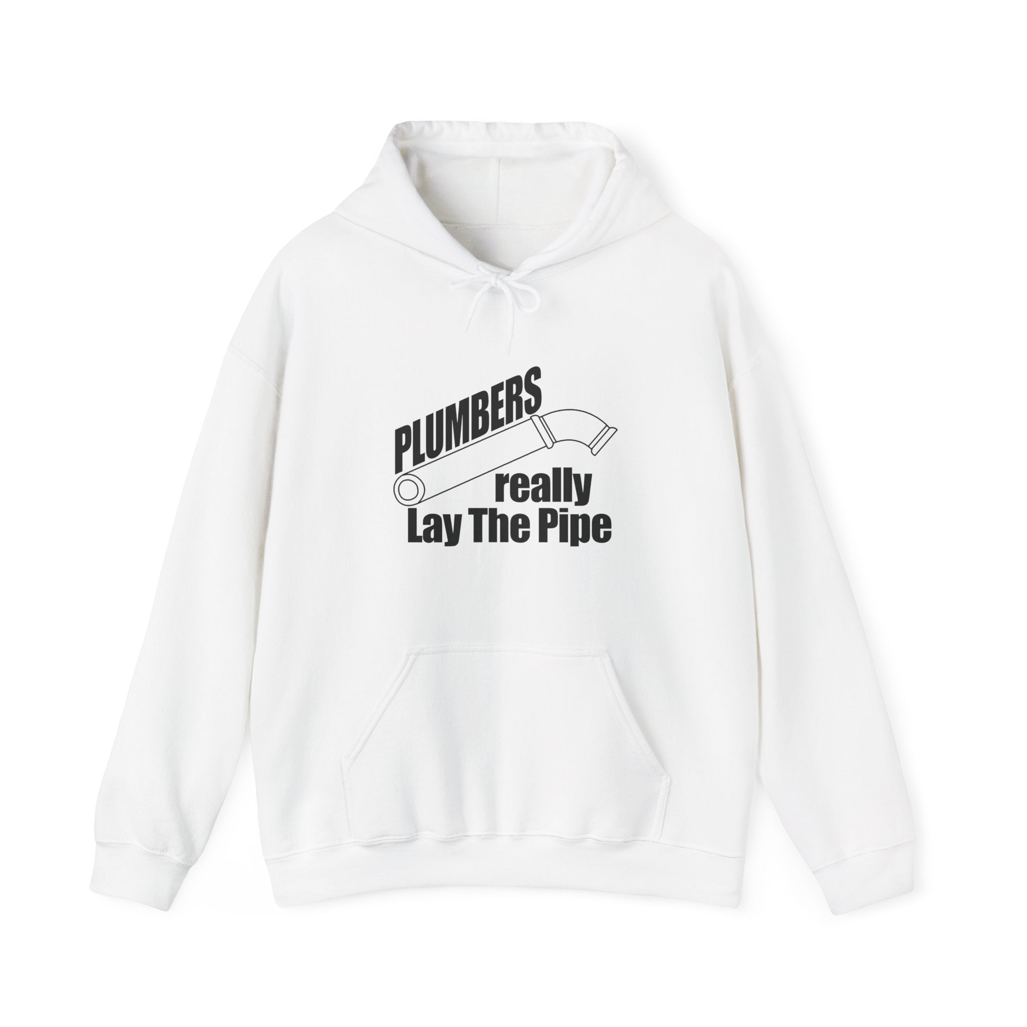 Plumbers Really Lay The Pipe Unisex Heavy Blend Hooded Sweatshirt