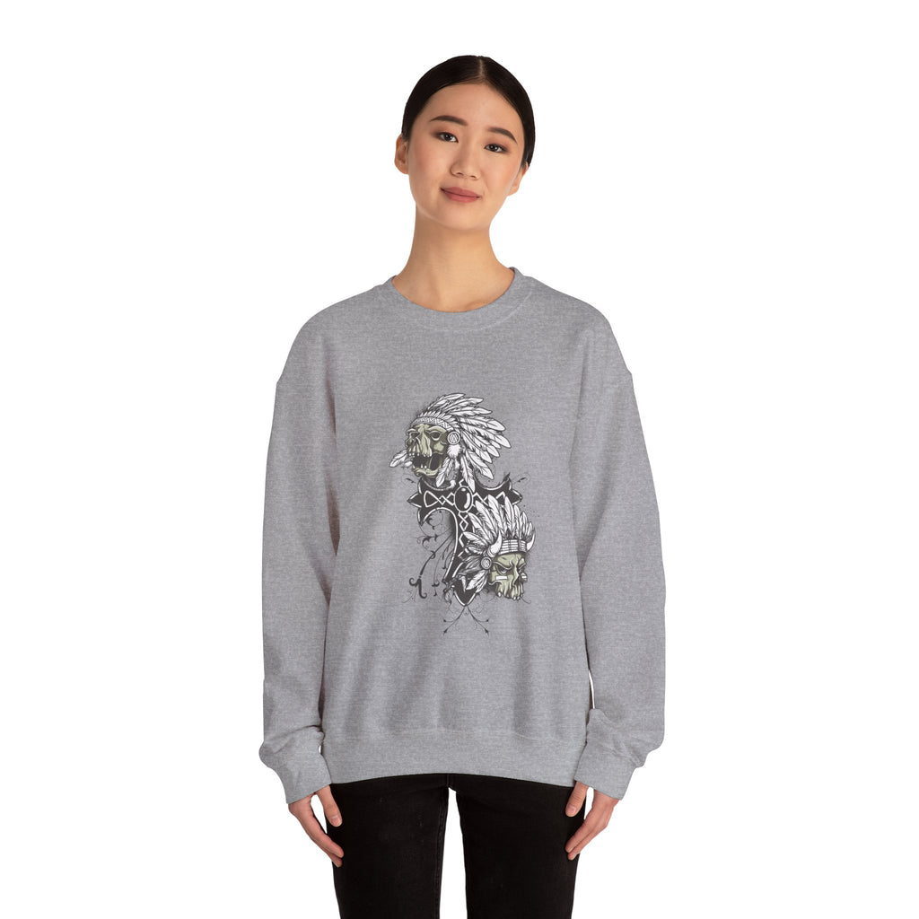Artsy Indian Skills Unisex Heavy Blend Crewneck Sweatshirt for Ultimate Comfort