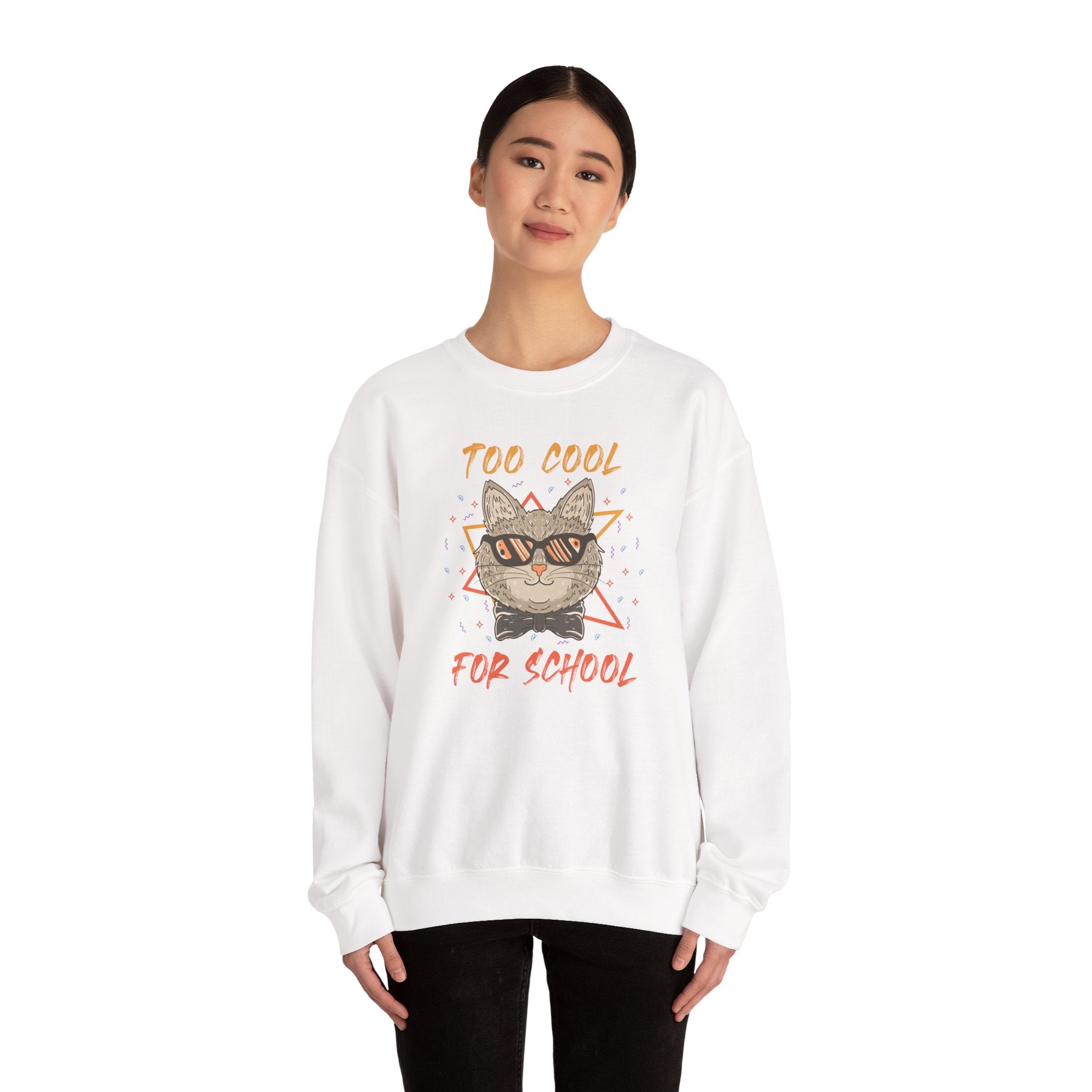 Too Cool For School Unisex Heavy Blend Crewneck Sweatshirt for Ultimate Comfort
