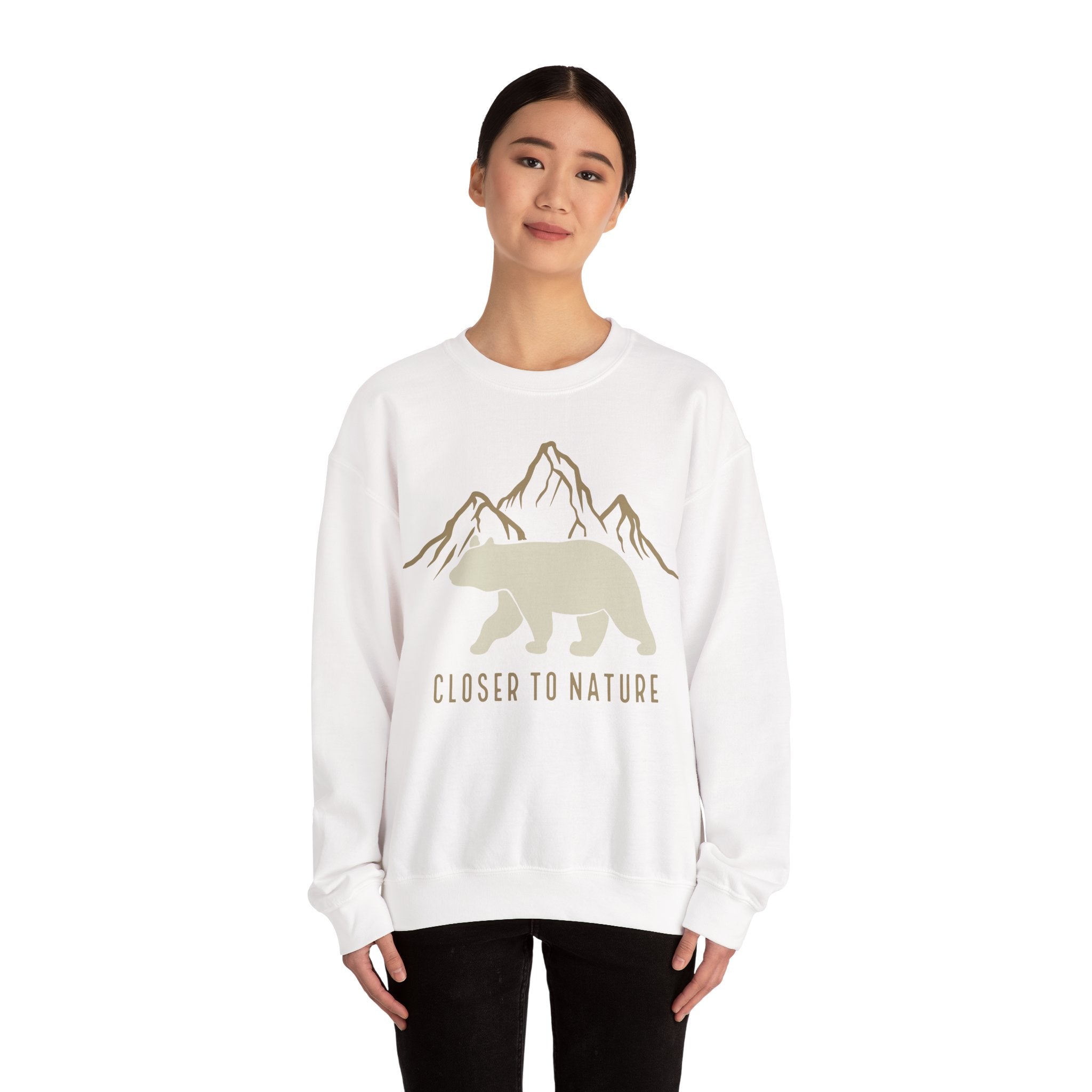 Closer To Nature Unisex Heavy Blend Crewneck Sweatshirt For Pure Comfort