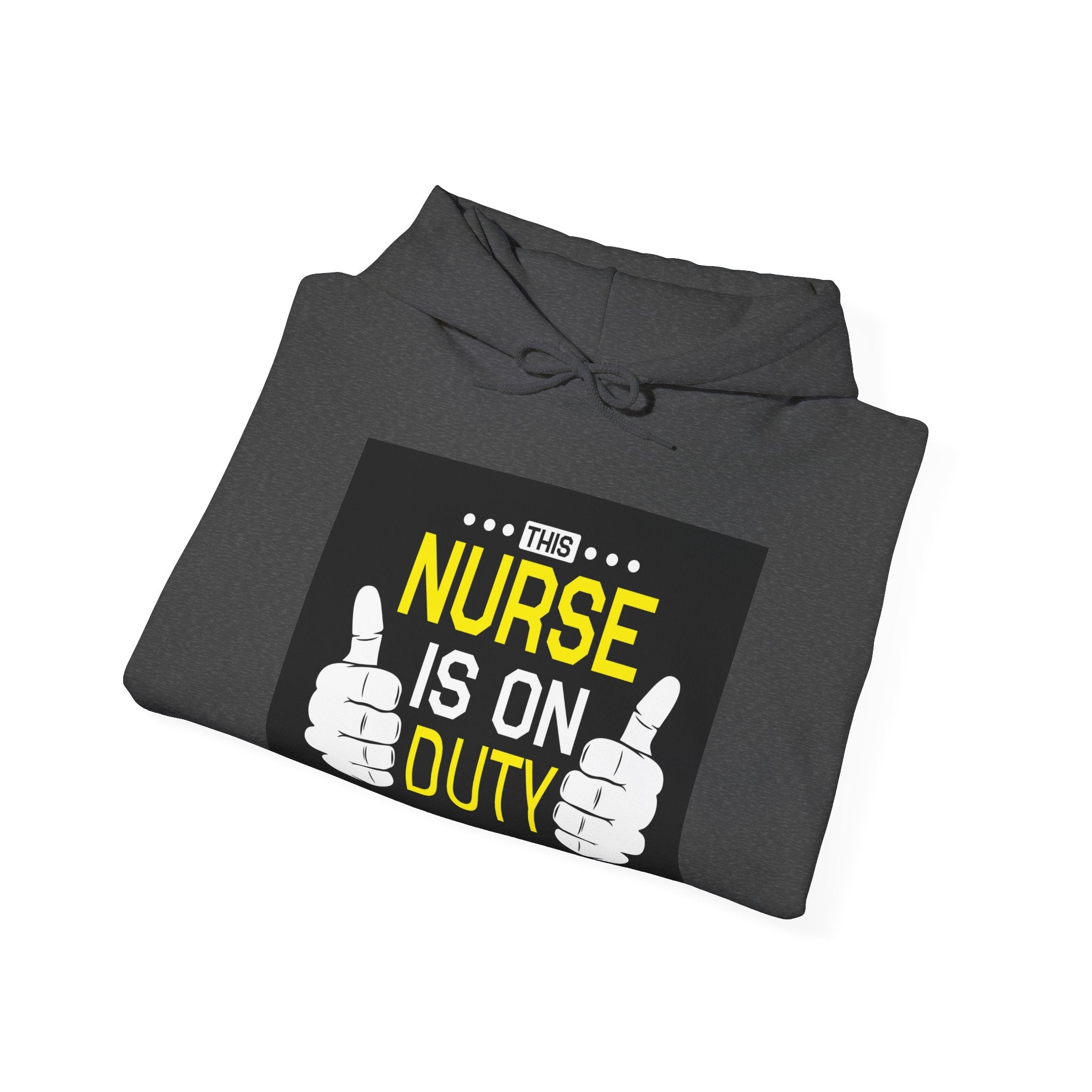 This Nurse Is On Duty Unisex Heavy Blend Hooded Sweatshirt