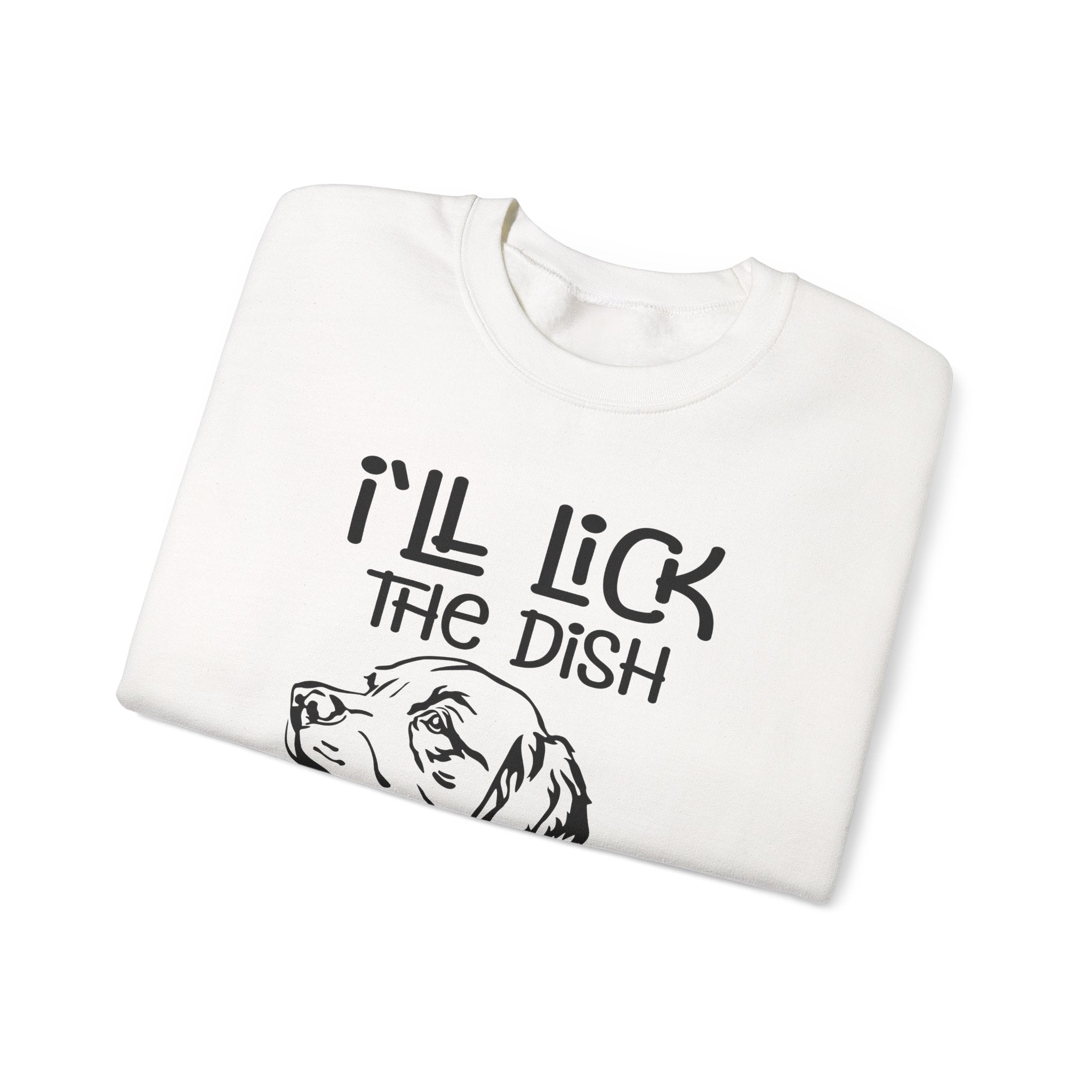 Ill Lick The Dish You Dry Unisex Heavy Blend Crewneck Sweatshirt