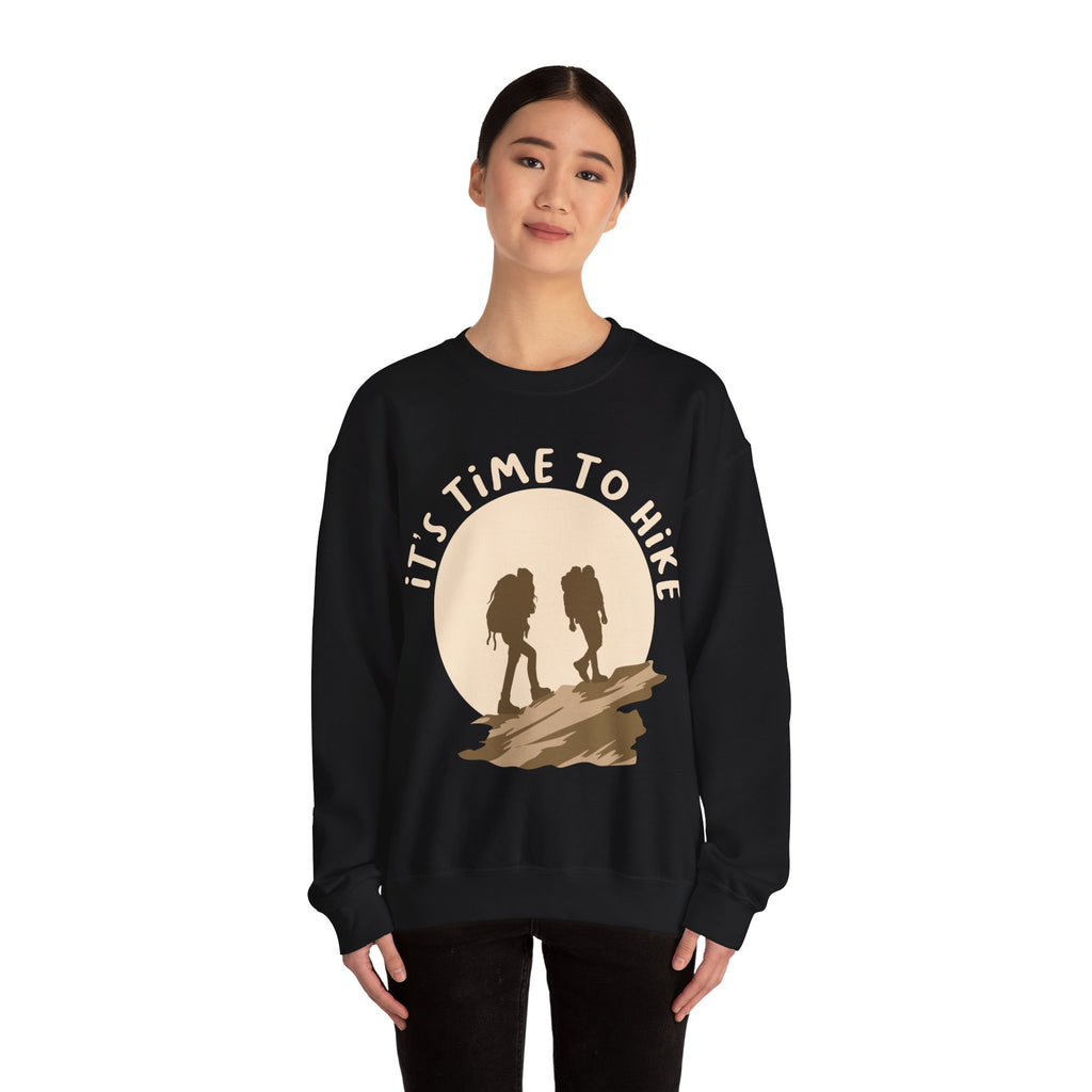 Its Time To Hike Unisex Heavy Blend Crewneck Sweatshirt For Ultimate Comfort