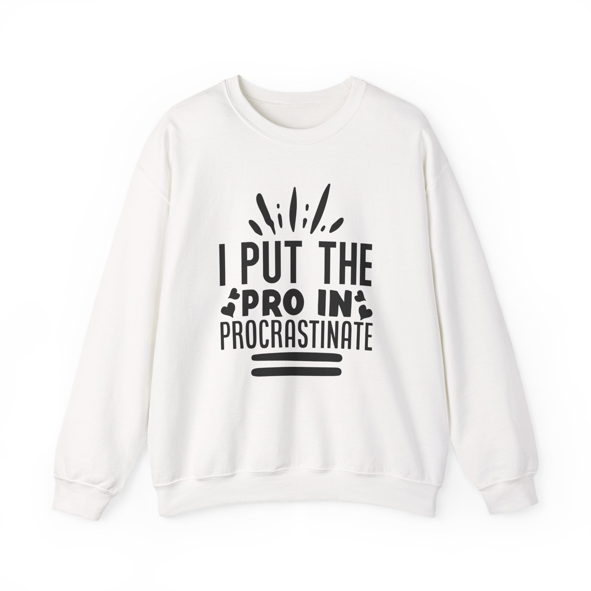 I Put The Pro In Procrastinate Unisex Heavy Blend Crewneck Sweatshirt