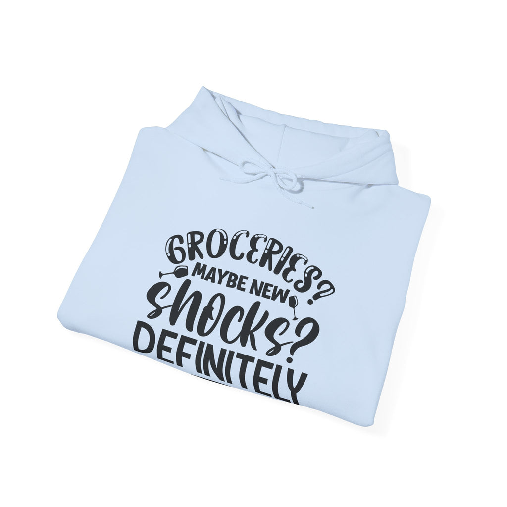 Groceries Maybe New Shocks Definitely Unisex Heavy Blend Hooded Sweatshirt