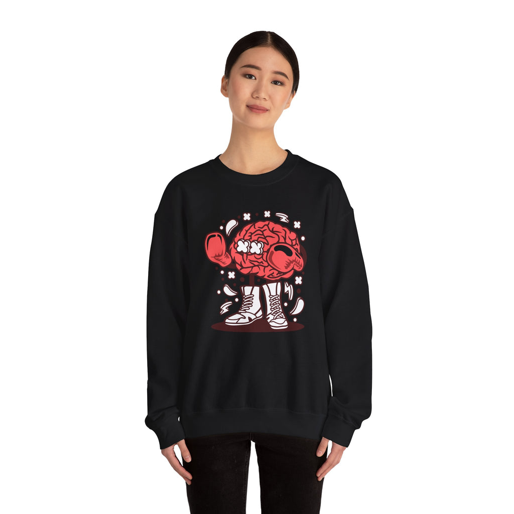Brain Boxer Unisex Heavy Blend Crewneck Sweatshirt for Ultimate Comfort