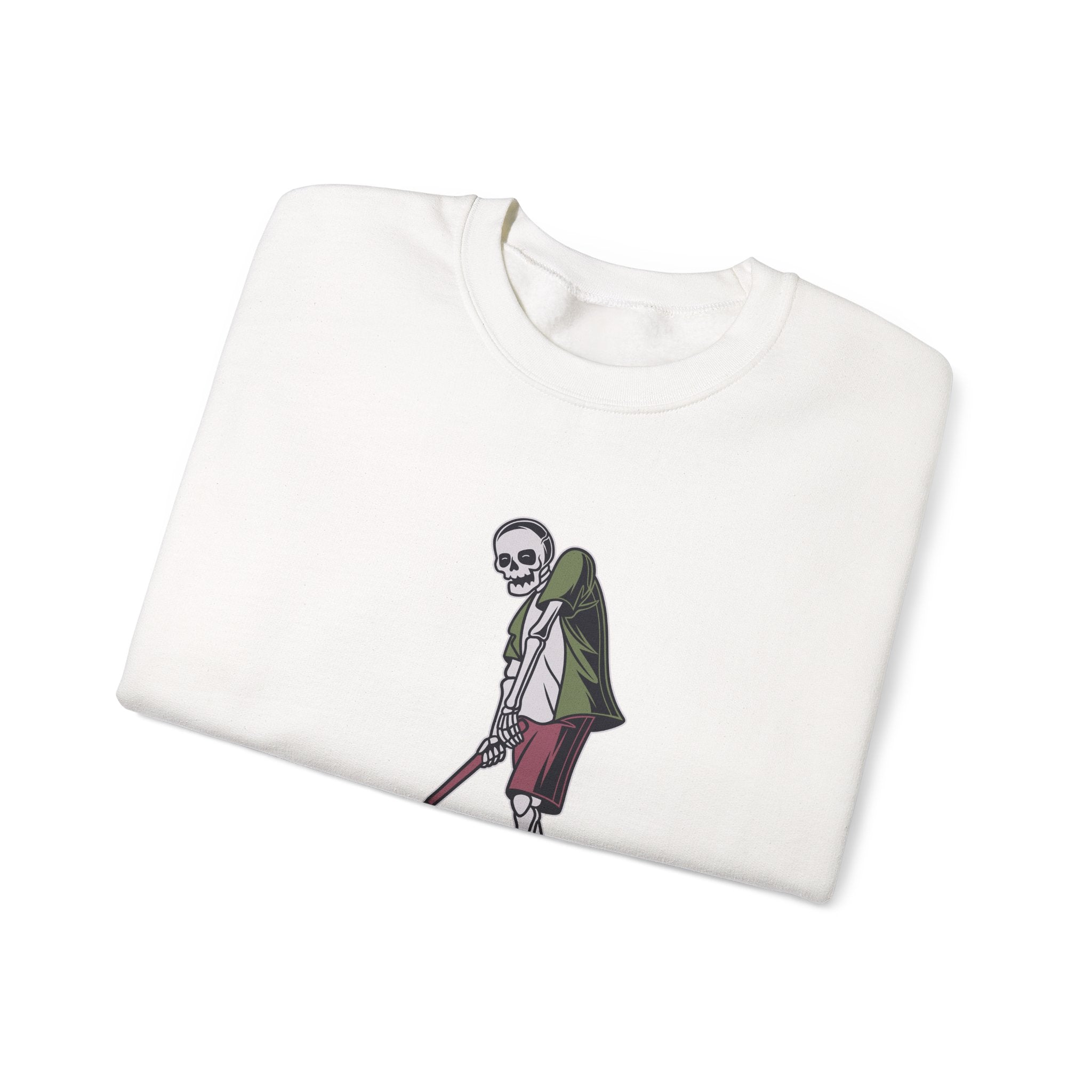 Skeleton Golfer Unisex Heavy Blend Crewneck Sweatshirt for Ultimate Comfort