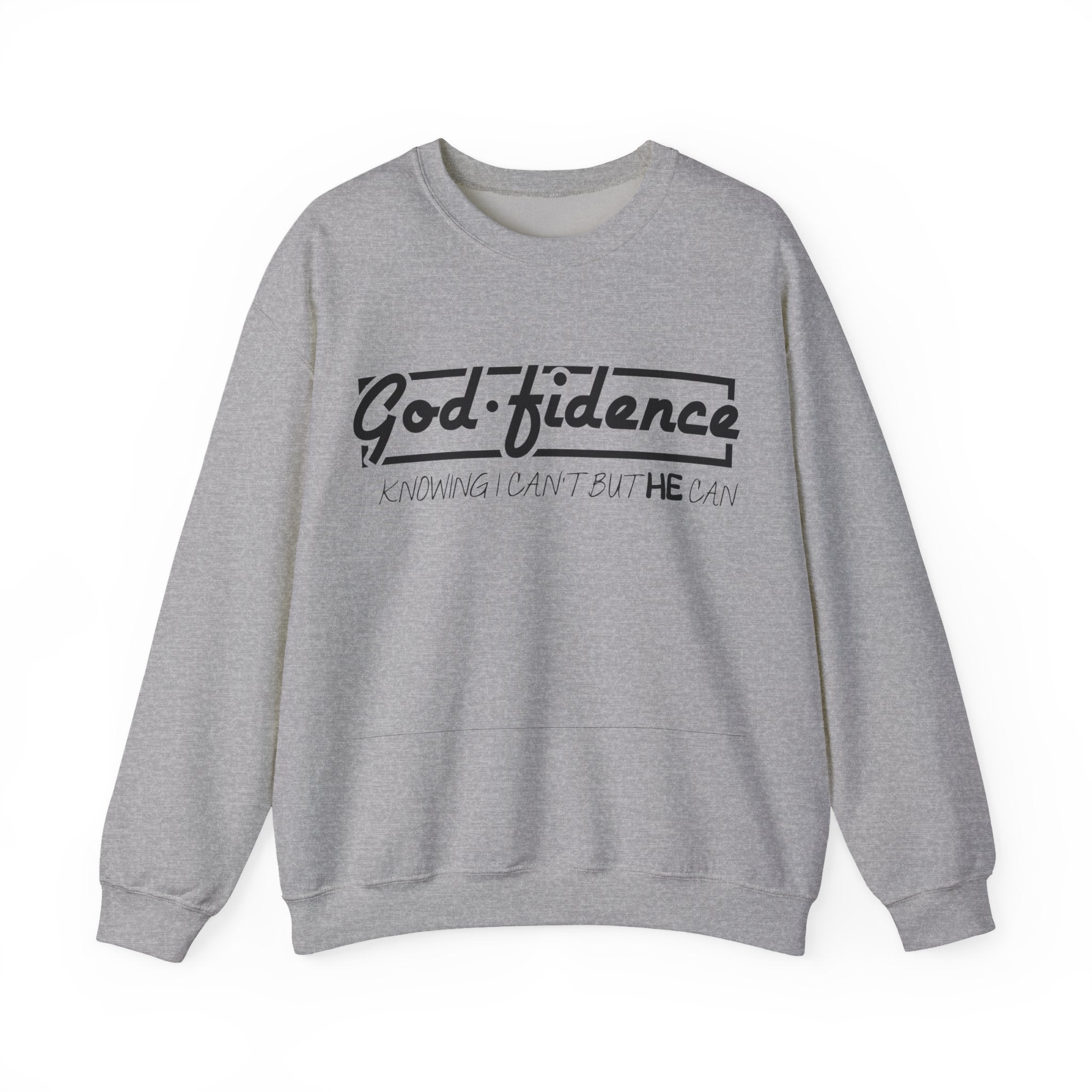 God Fidence Unisex Heavy Blend Crewneck Sweatshirt for Ultimate Comfort and Style