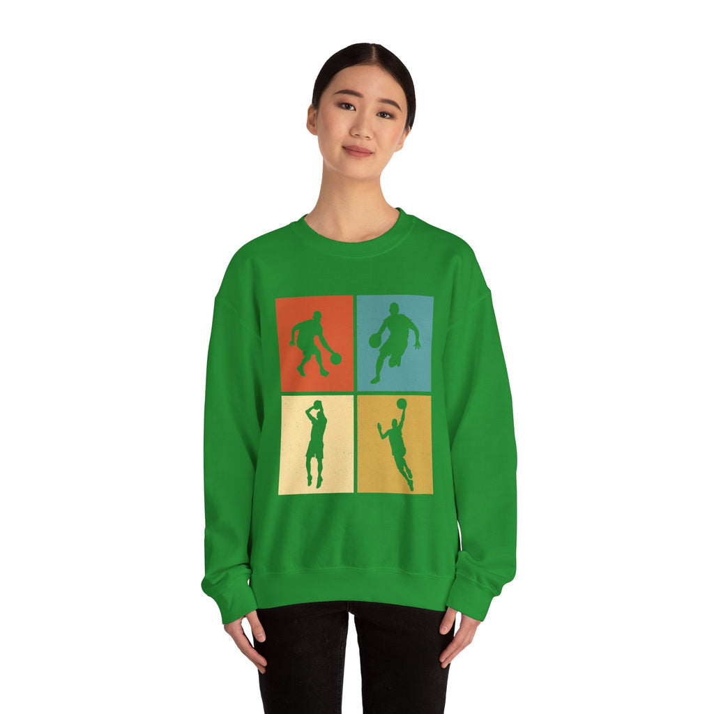 Different Basketball Positions Unisex Heavy Blend Crewneck Sweatshirt
