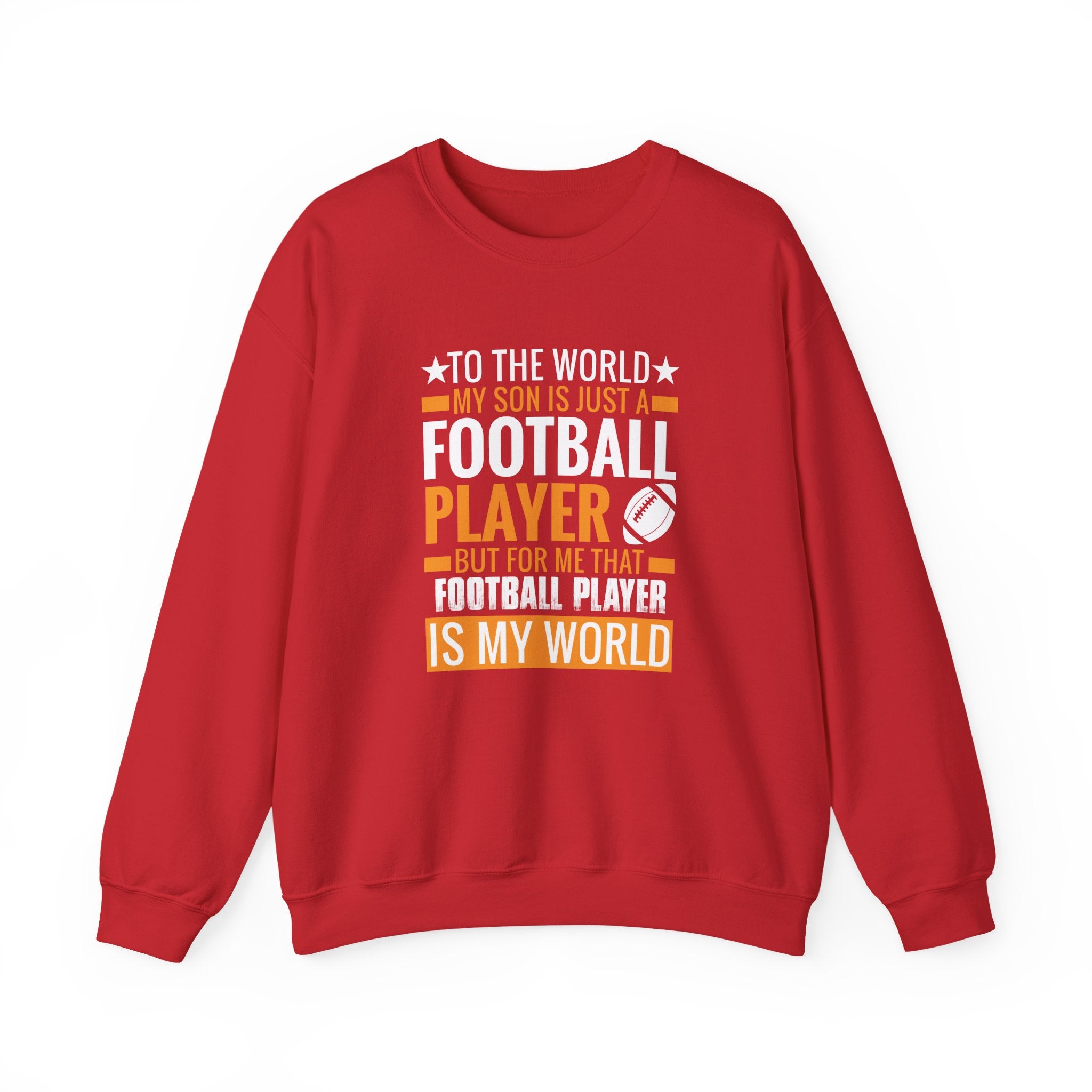 That Football Player Is My Whole World Unisex Heavy Blend Crewneck Sweatshirt