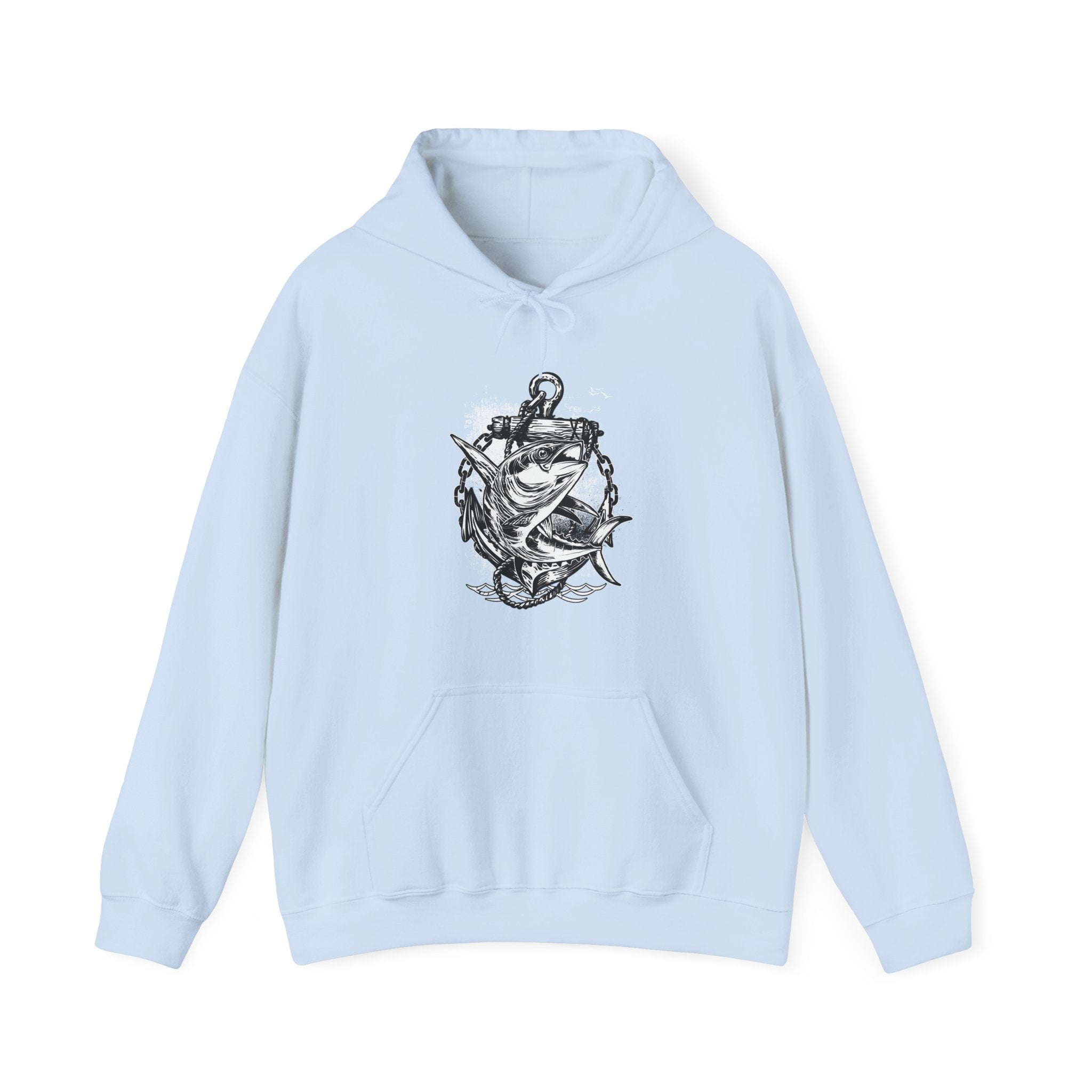 Fish And Anchor Unisex Heavy Blend Hooded Sweatshirt For Ultimate Comfort