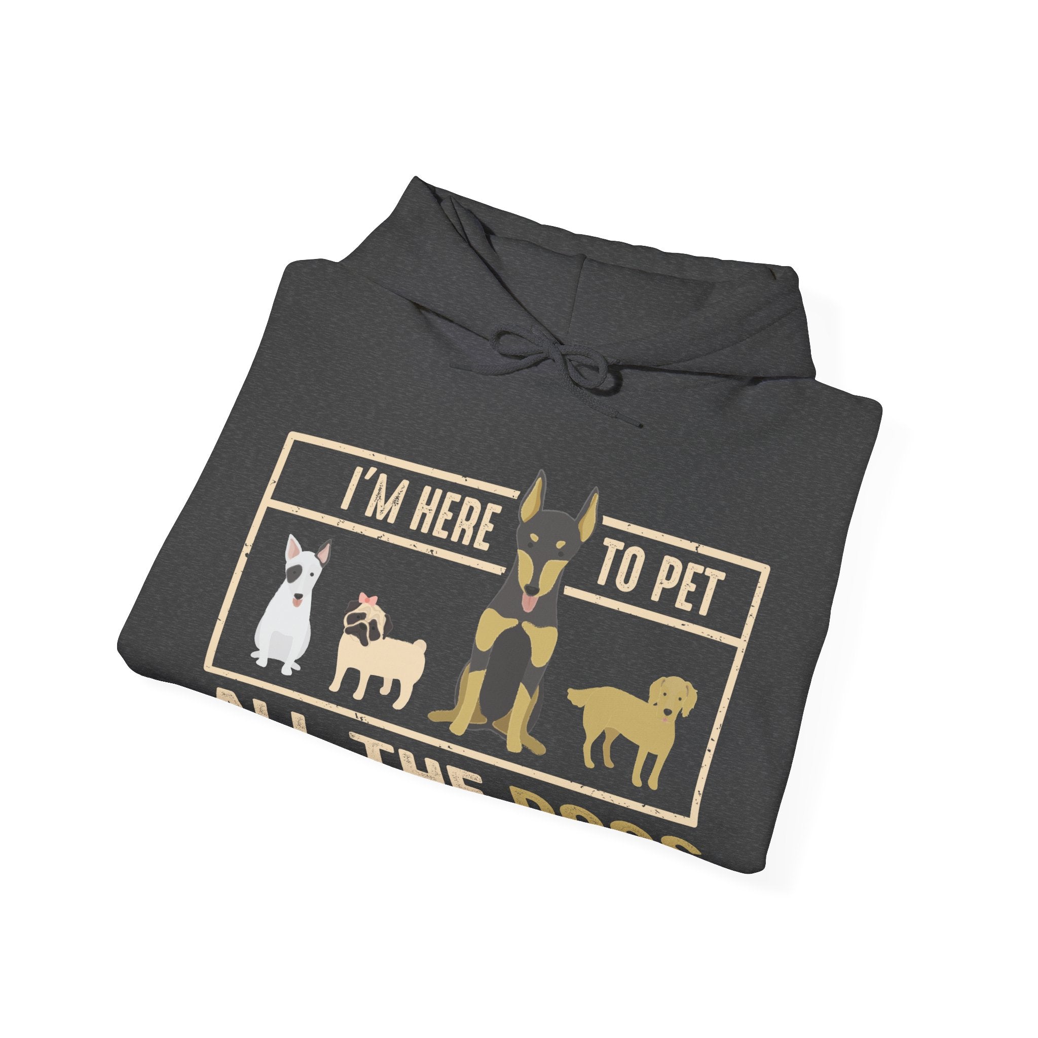 Im Here To Pet All The Dogs Unisex Heavy Blend Hooded Sweatshirt