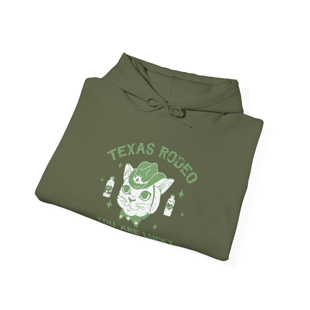 Texas Rodeo You Are Lucky American Cowboy Unisex Heavy Blend Hooded Sweatshirt