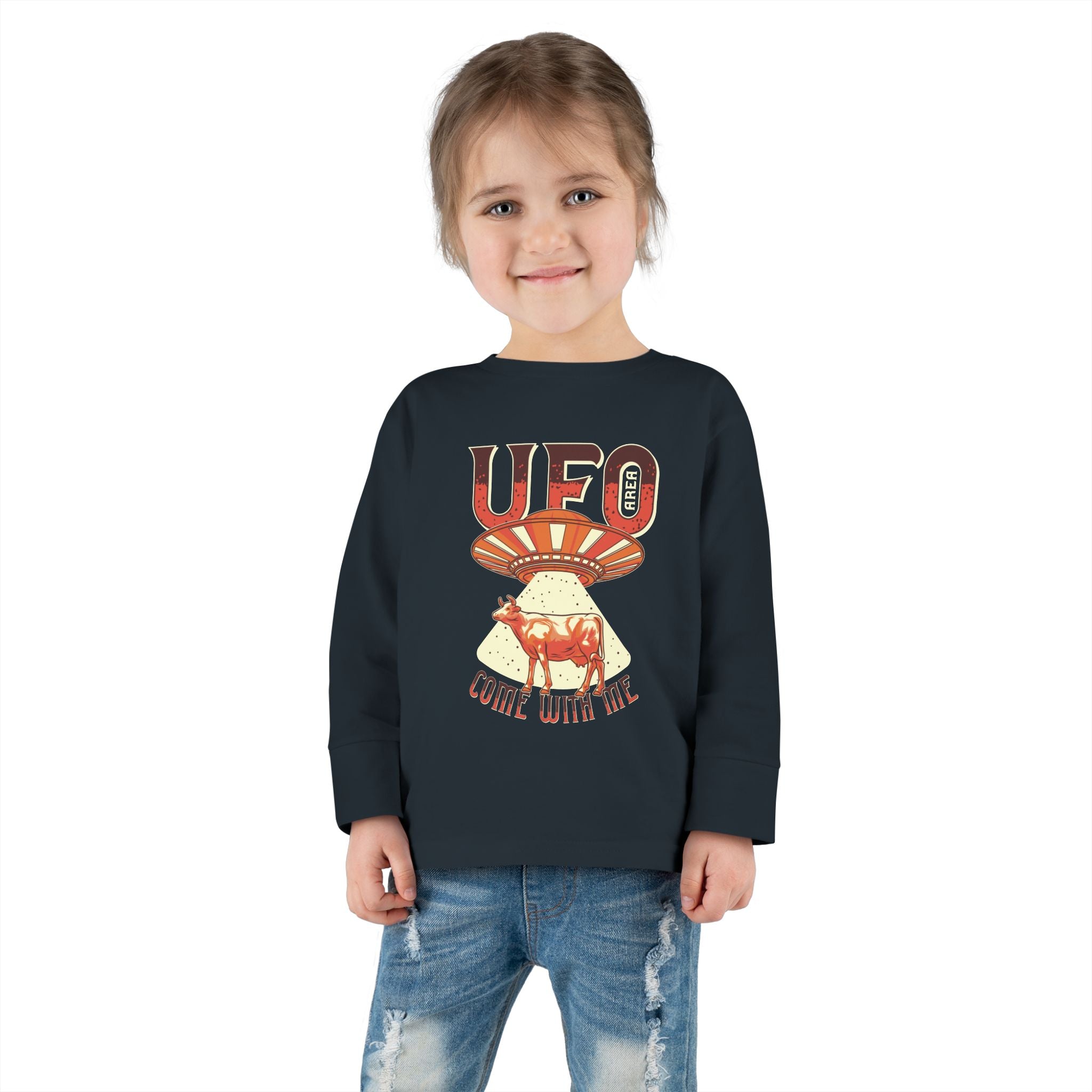 Custom Toddler Long Sleeve Tee 100 Percent Combed Ringspun Cotton