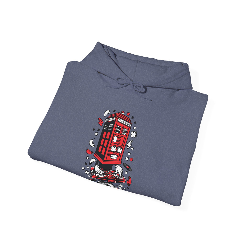 Police Box DJ Unisex Heavy Blend Hooded Sweatshirt for Ultimate Comfort