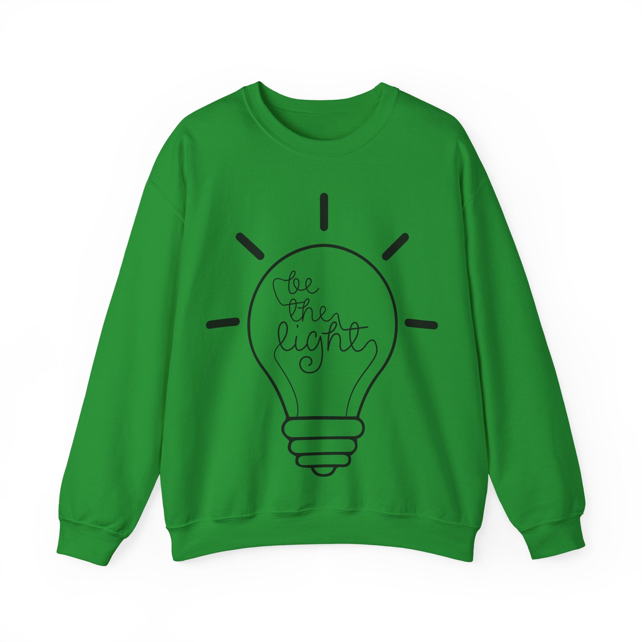 Be The Light Unisex Heavy Blend Crewneck Sweatshirt for Comfort and Style