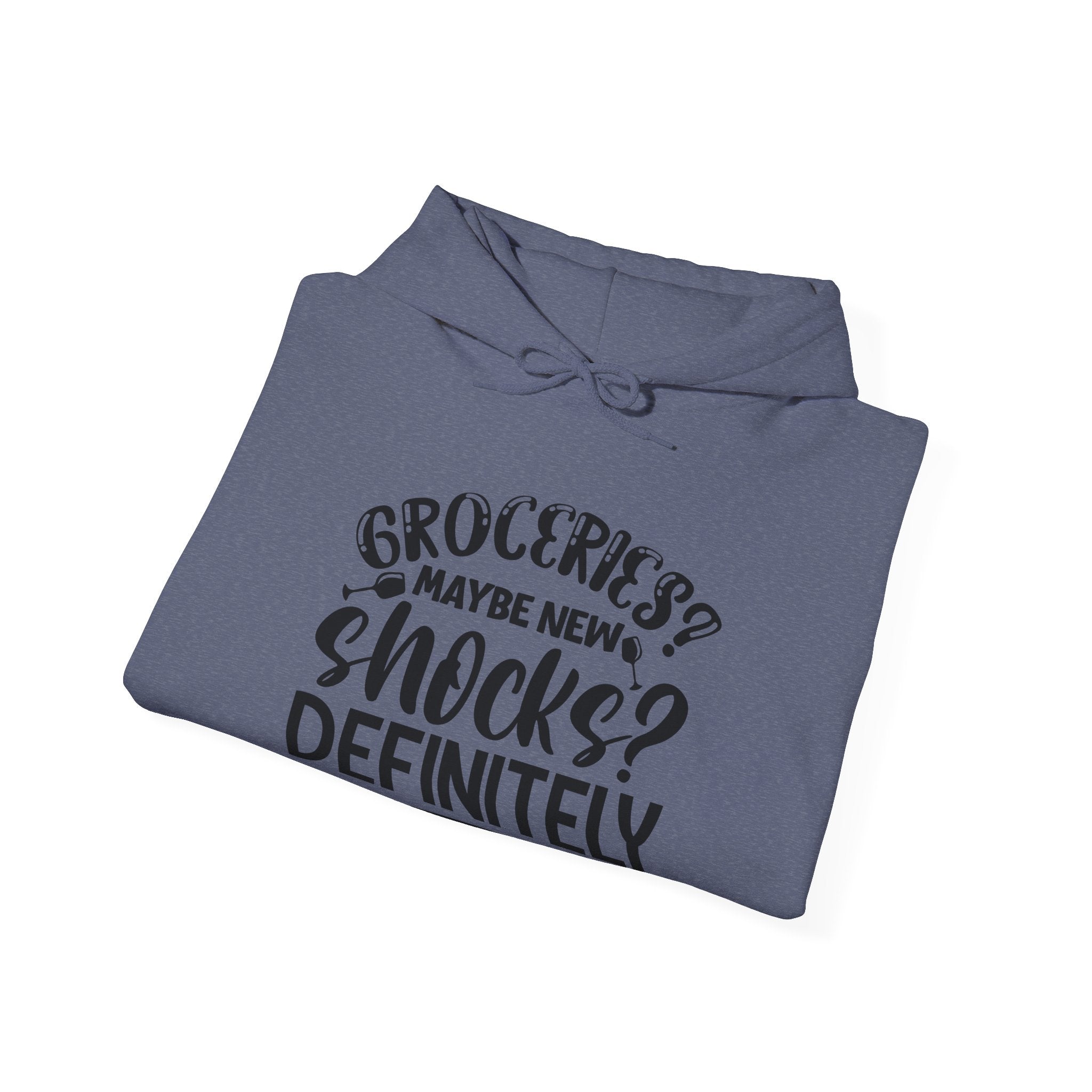 Groceries Maybe New Shocks Definitely Unisex Heavy Blend Hooded Sweatshirt