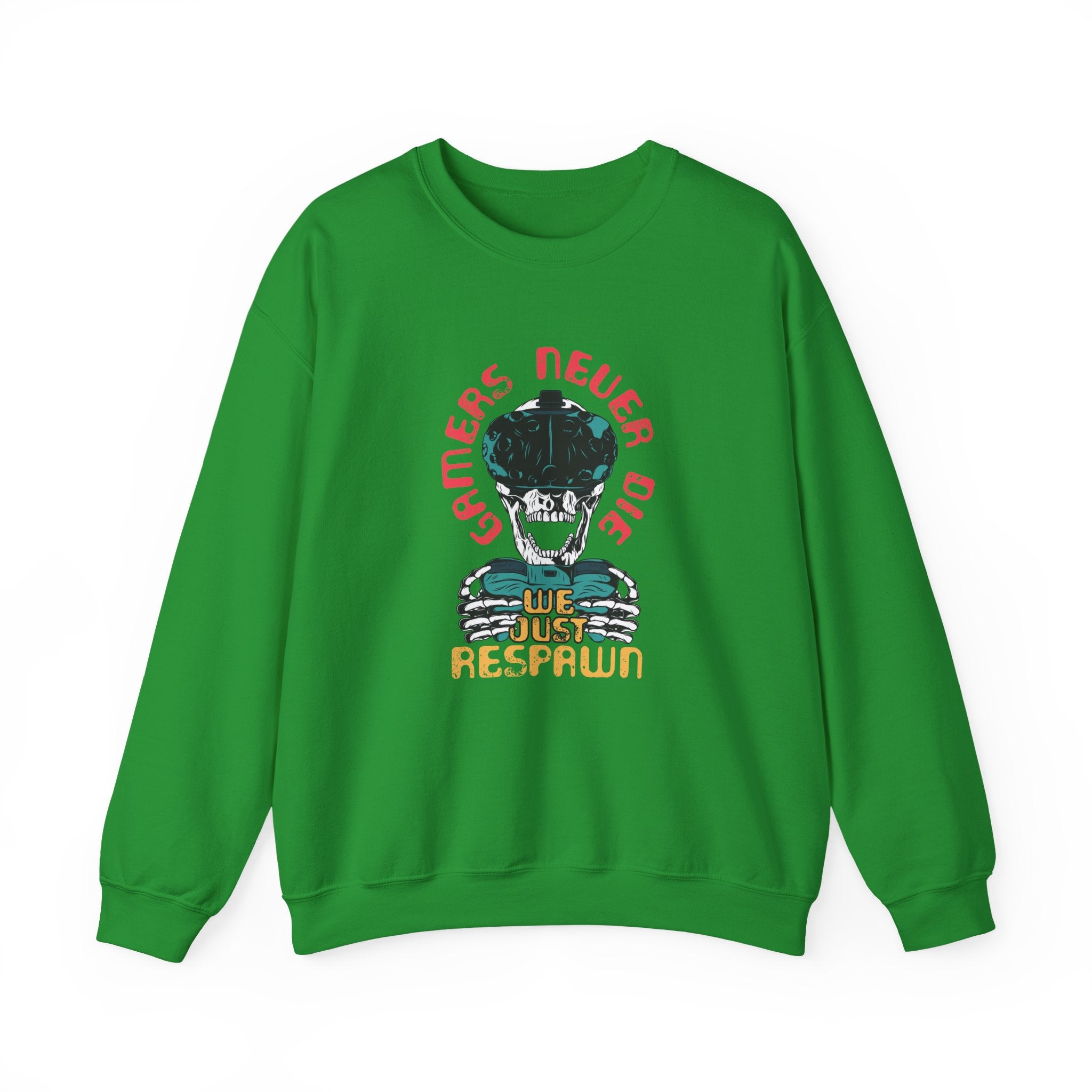 Gamers Never Die We Just Respawn Unisex Heavy Blend Crewneck Sweatshirt