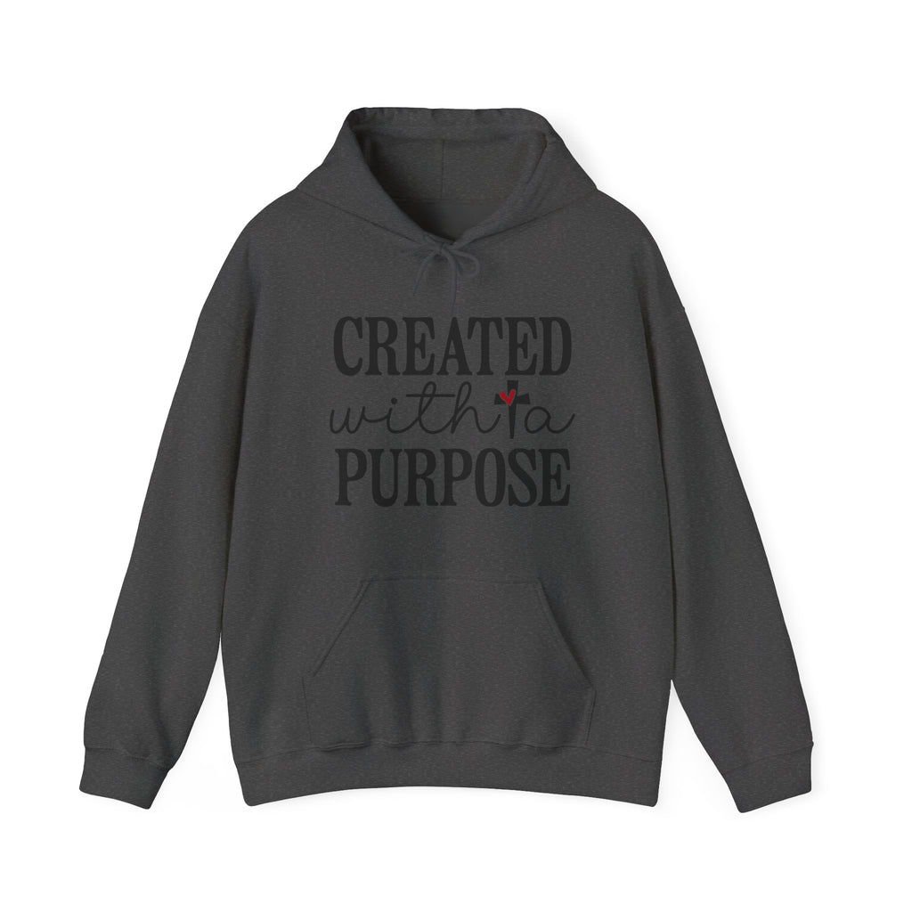 Created With A Purpose Unisex Heavy Blend Hooded Sweatshirt for Ultimate Comfort and Warmth