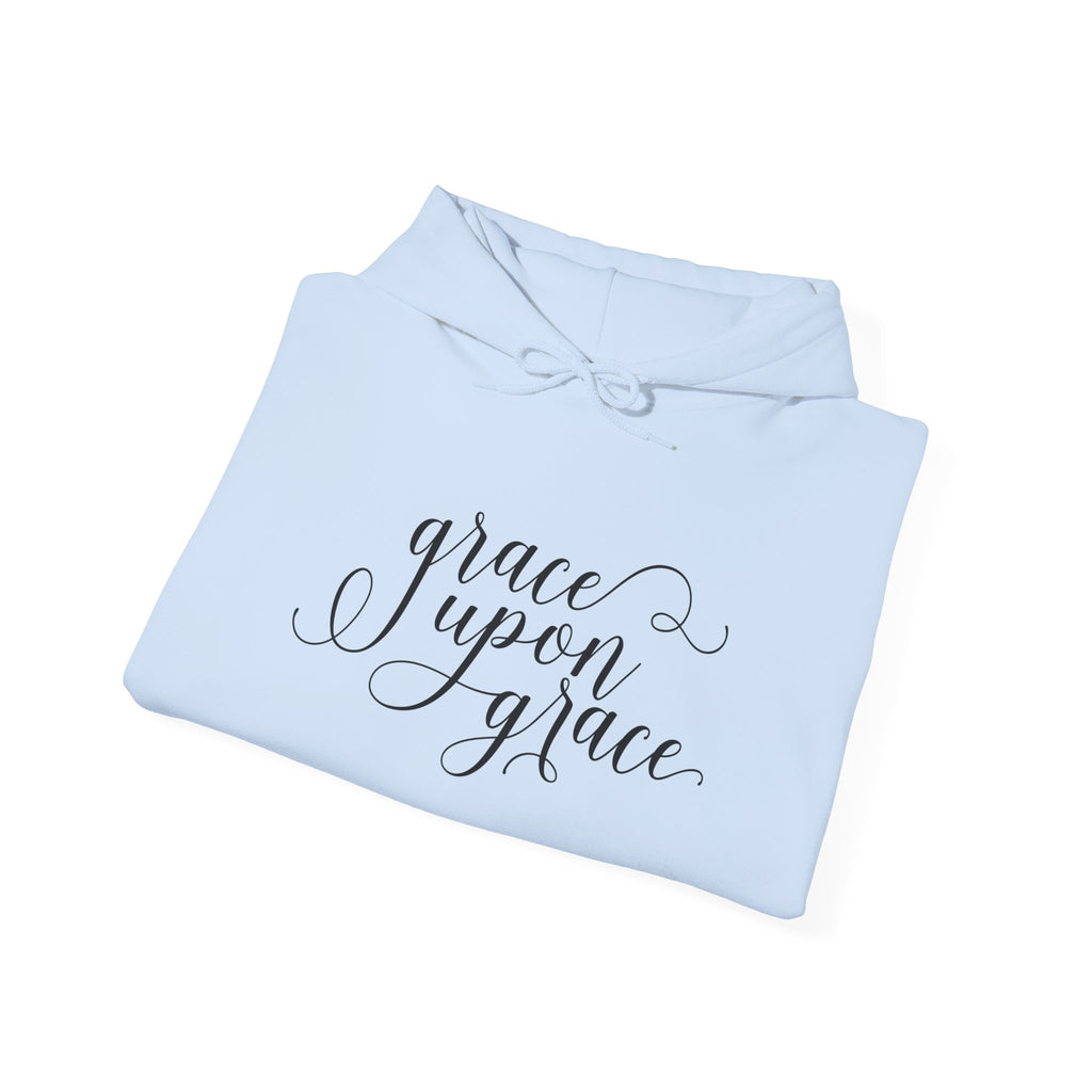 Grace Upon Grace Unisex Heavy Blend Hooded Sweatshirt for Ultimate Comfort and Warmth