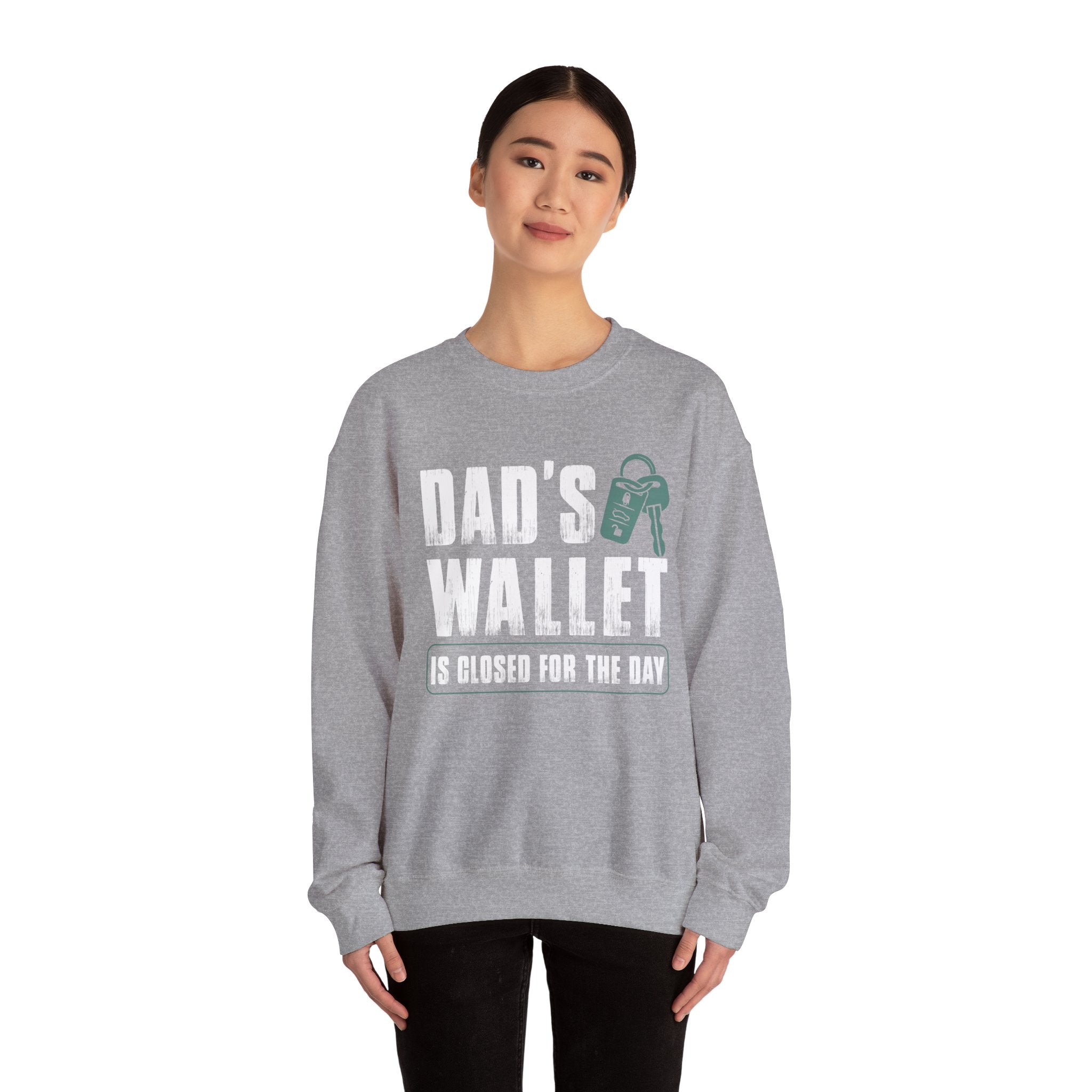 Dads Wallet Is Closed For The Day Unisex Heavy Blend Crewneck sweatshirt