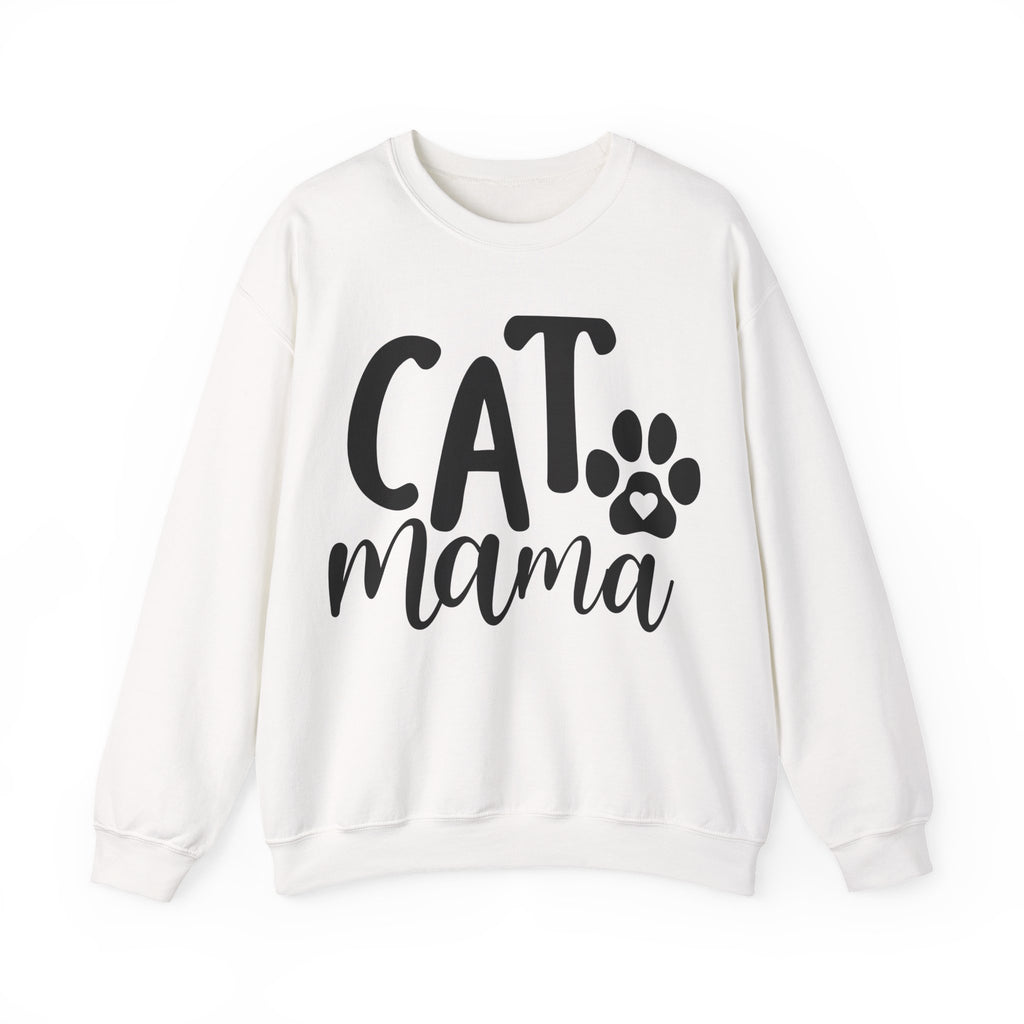Cat Mama Unisex Heavy Blend Crewneck Sweatshirt for Ultimate Comfort