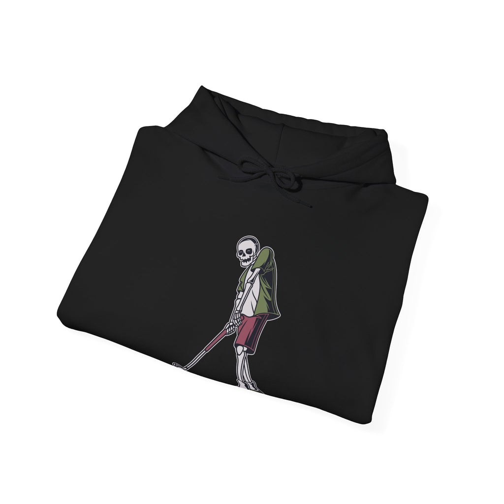 Skeleton Golfer Unisex Heavy Blend Hooded Sweatshirt for Ultimate Comfort